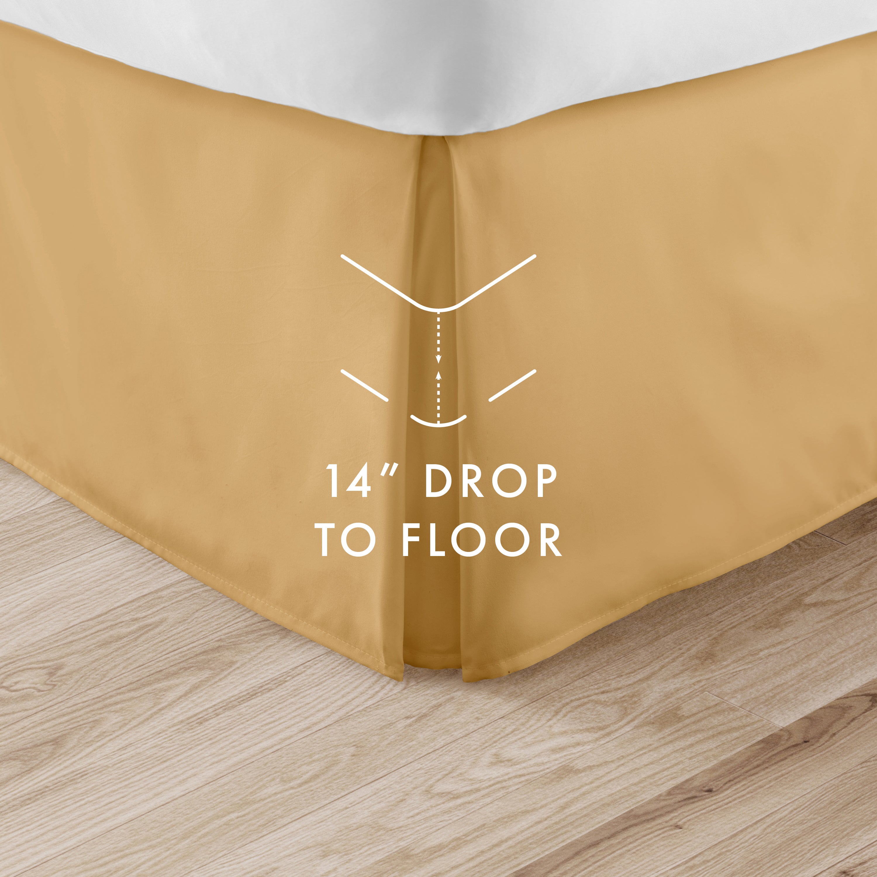 Dust Ruffle Pleated Bed Skirt