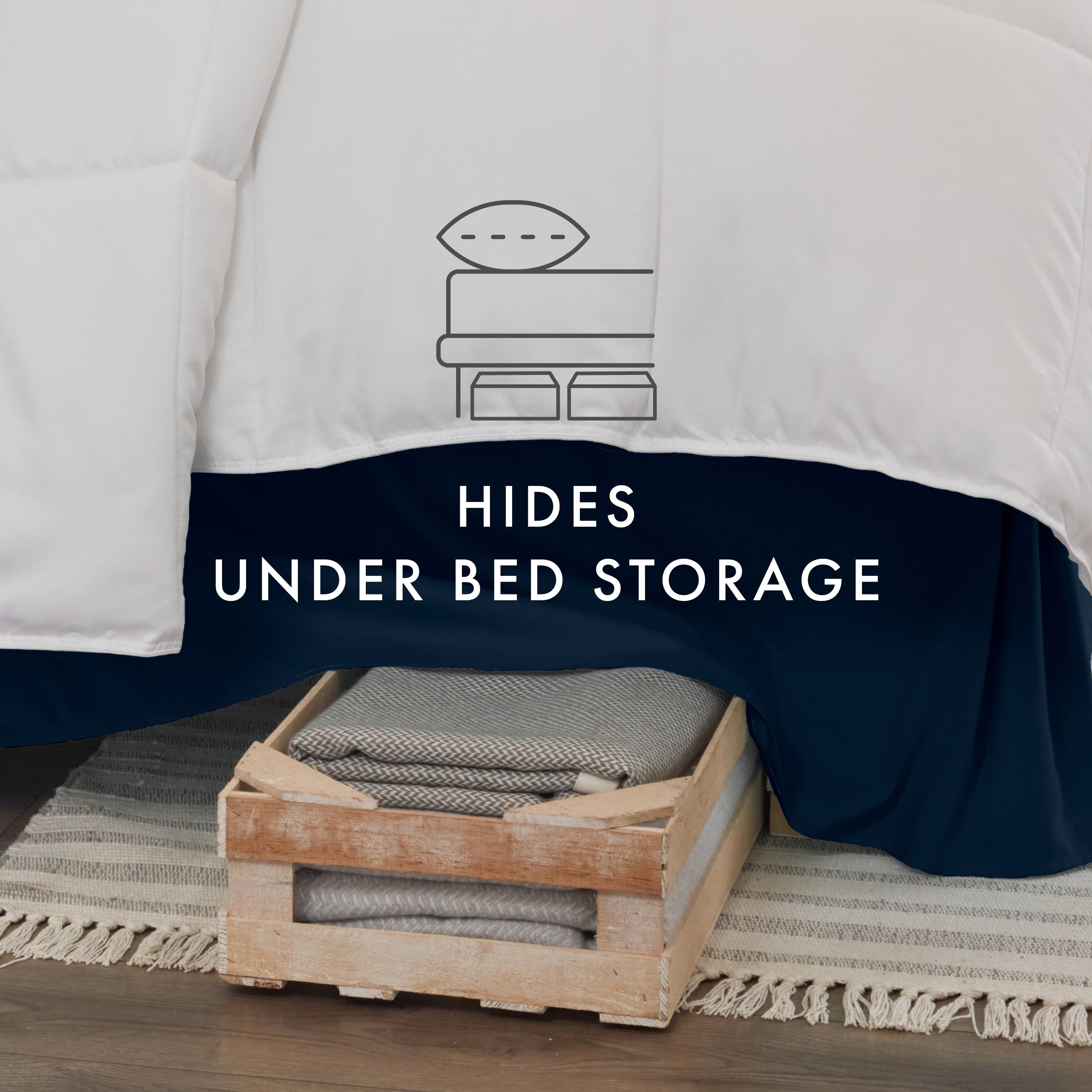 Dust Ruffle Pleated Bed Skirt