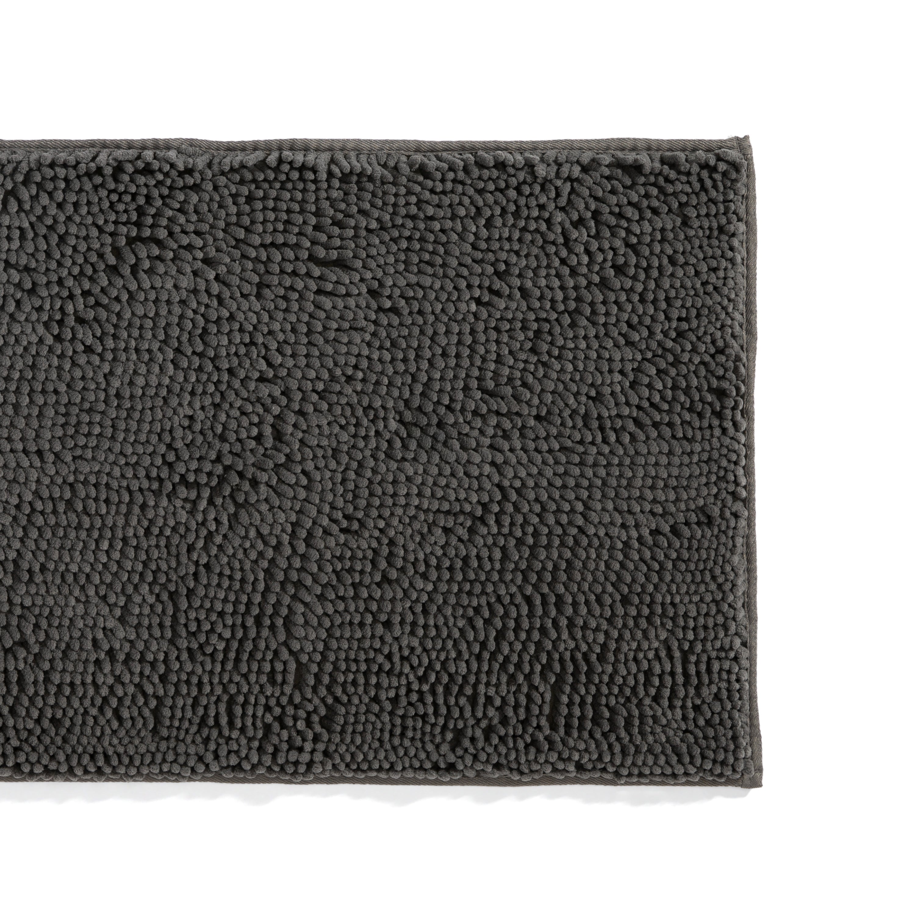Ultra-Plush Bath Mat, Soft and Absorbent Chenille with Anti-Skid Rubber Backing