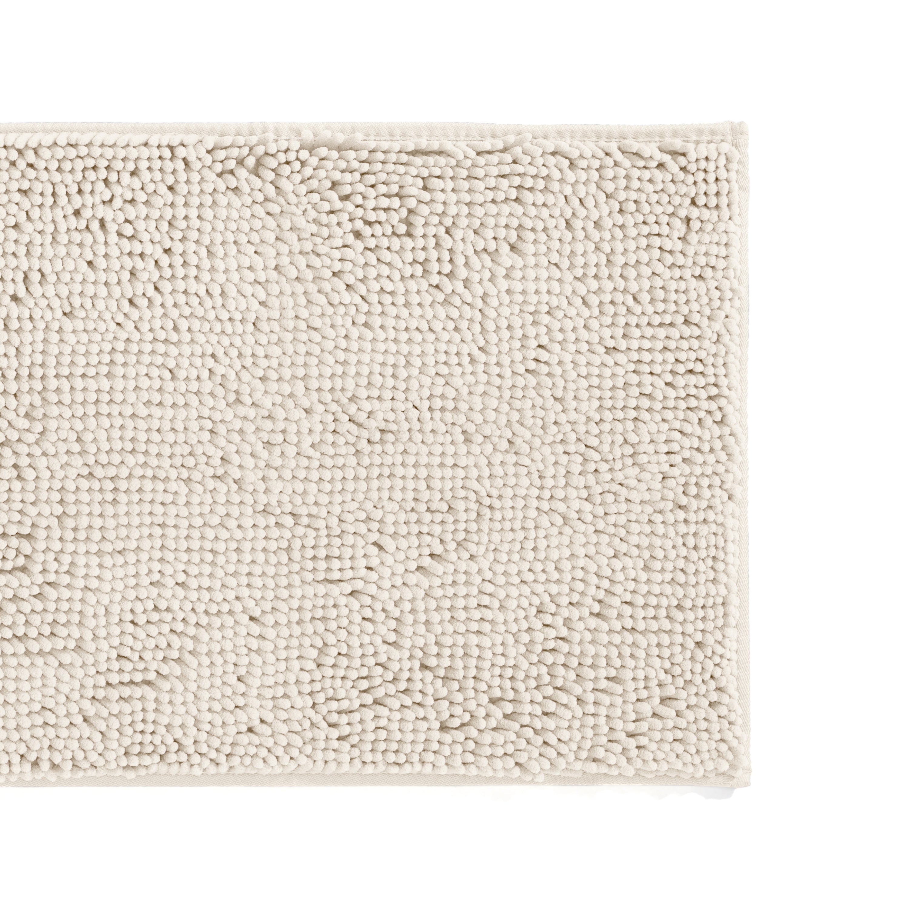 Ultra-Plush Bath Mat, Soft and Absorbent Chenille with Anti-Skid Rubber Backing