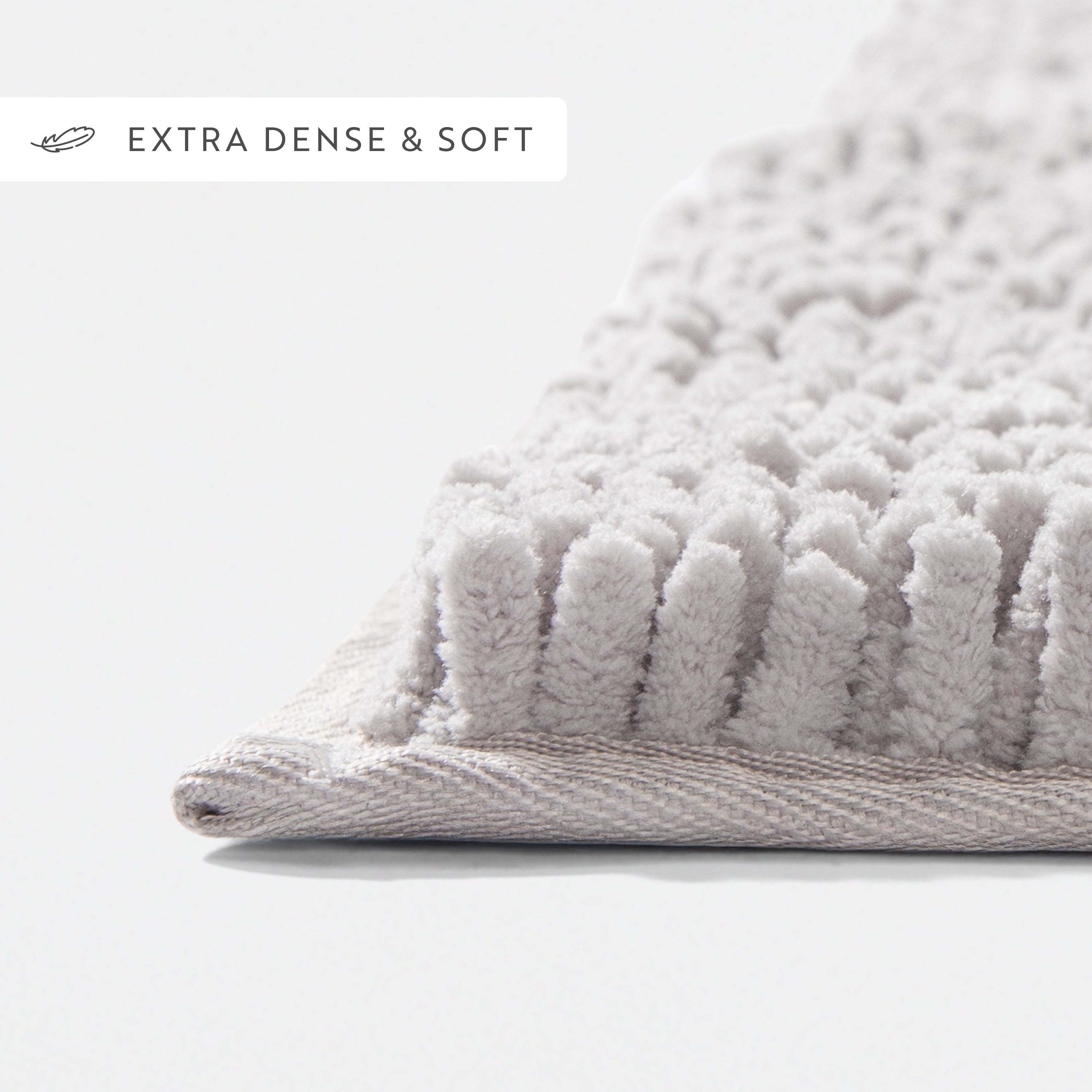 Ultra-Plush Bath Mat, Soft and Absorbent Chenille with Anti-Skid Rubber Backing