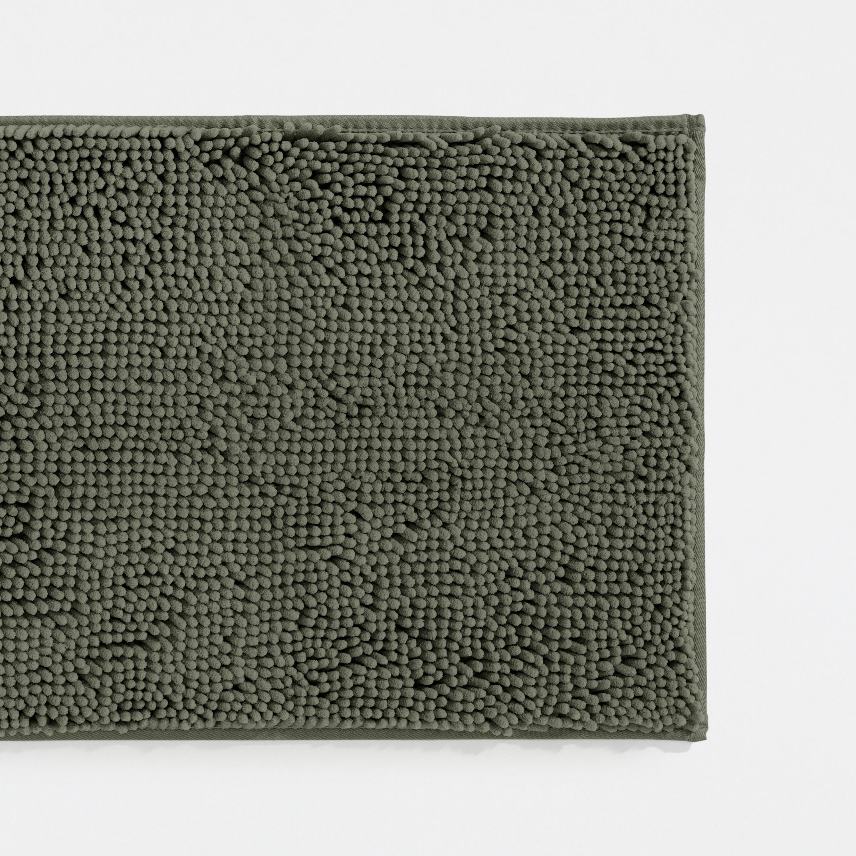 Ultra-Plush Bath Mat, Soft and Absorbent Chenille with Anti-Skid Rubber Backing