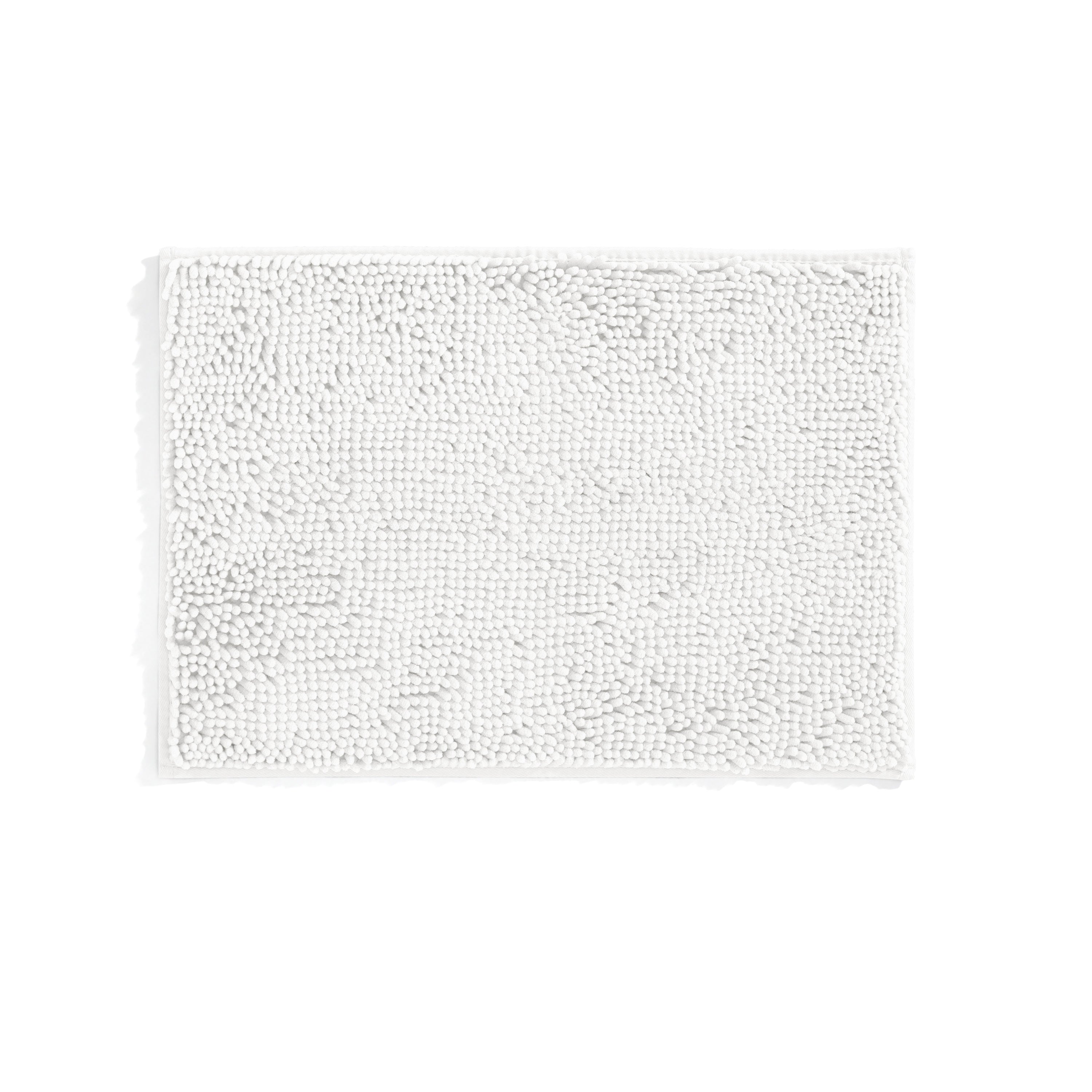 Ultra-Plush Bath Mat, Soft and Absorbent Chenille with Anti-Skid Rubber Backing