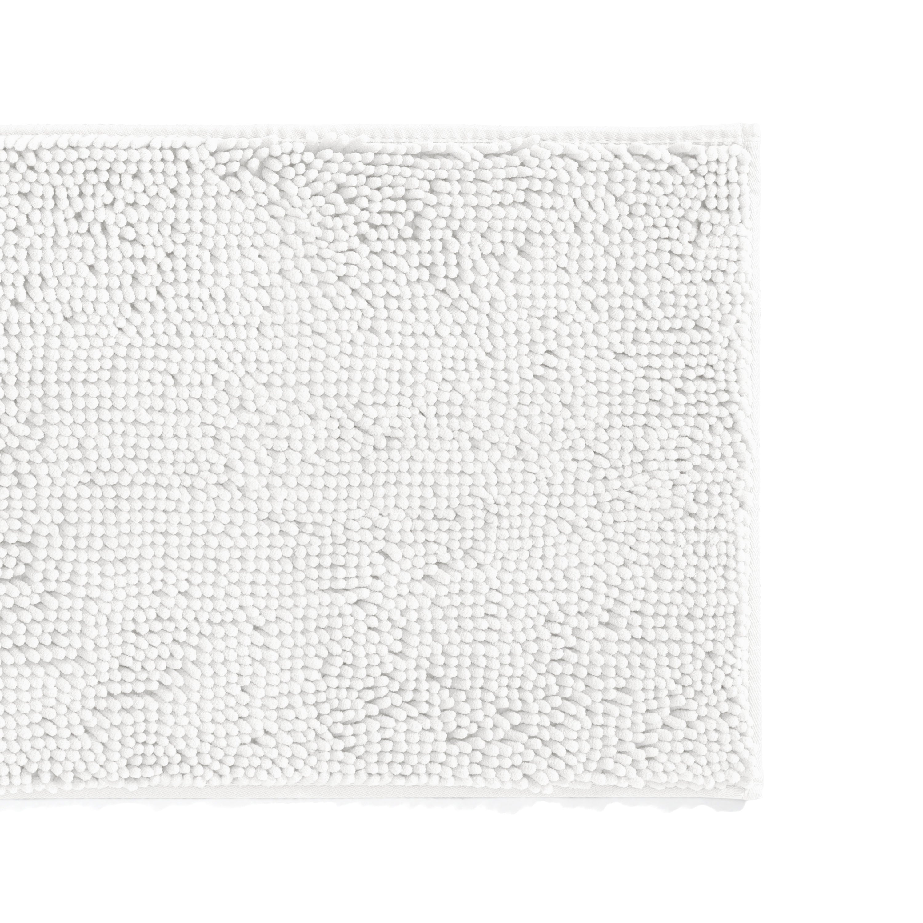 Ultra-Plush Bath Mat, Soft and Absorbent Chenille with Anti-Skid Rubber Backing