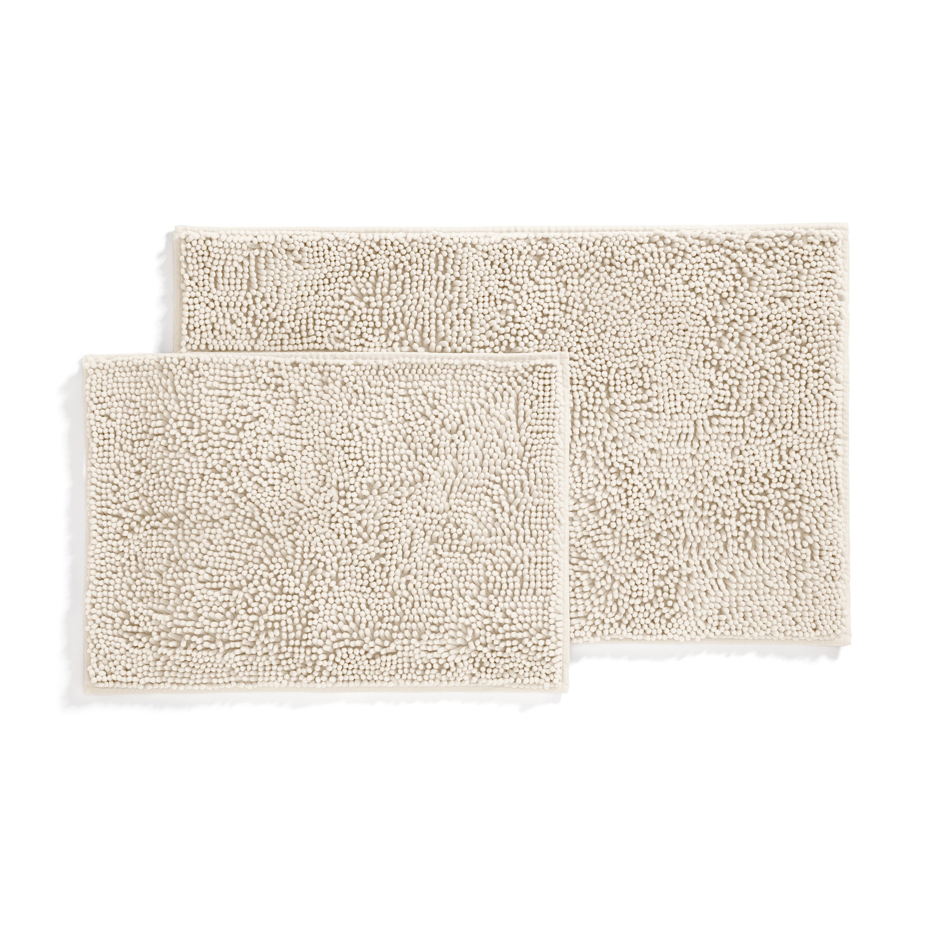 Ultra-Plush Bath Mat, Soft and Absorbent Chenille with Anti-Skid Rubber Backing