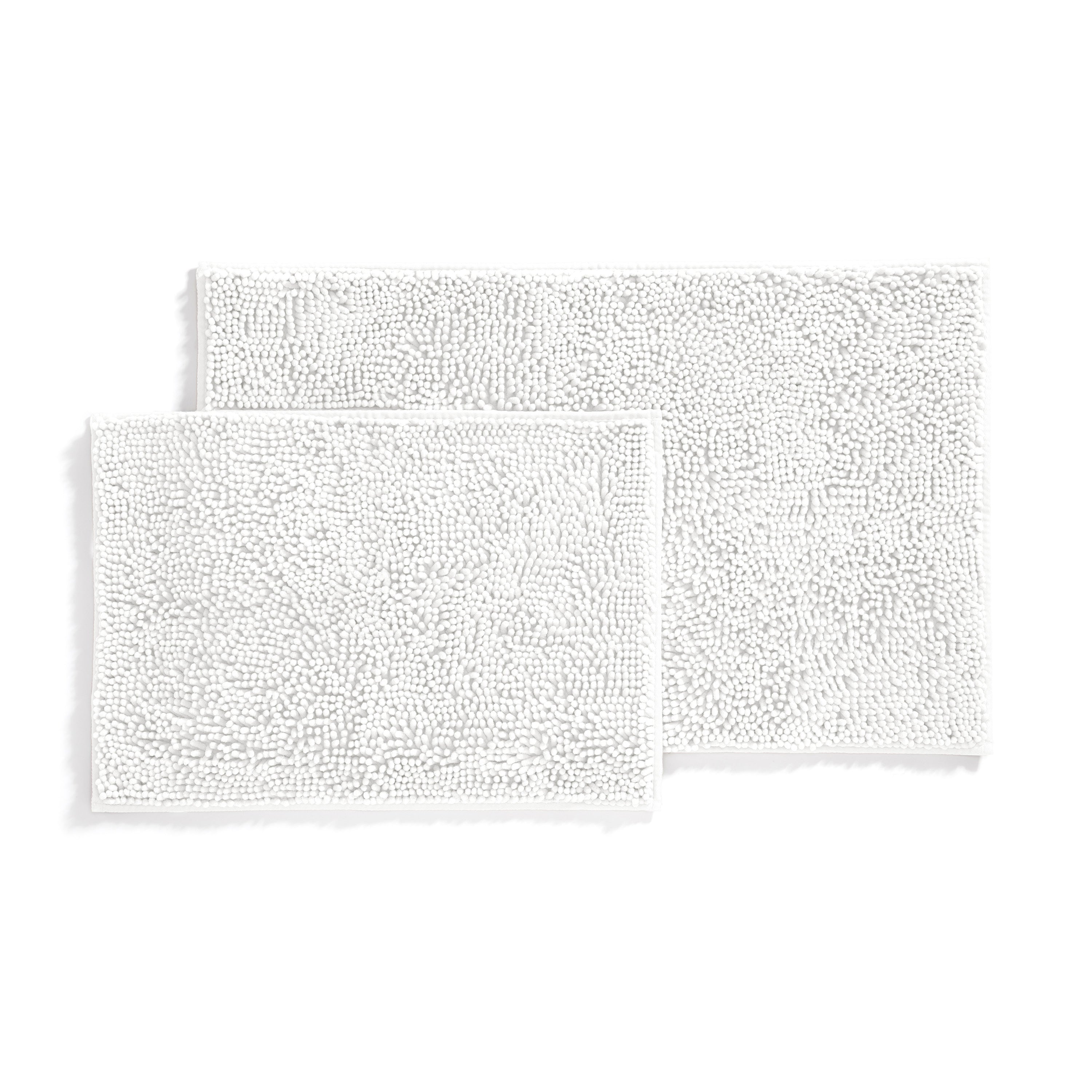 Ultra-Plush Bath Mat, Soft and Absorbent Chenille with Anti-Skid Rubber Backing