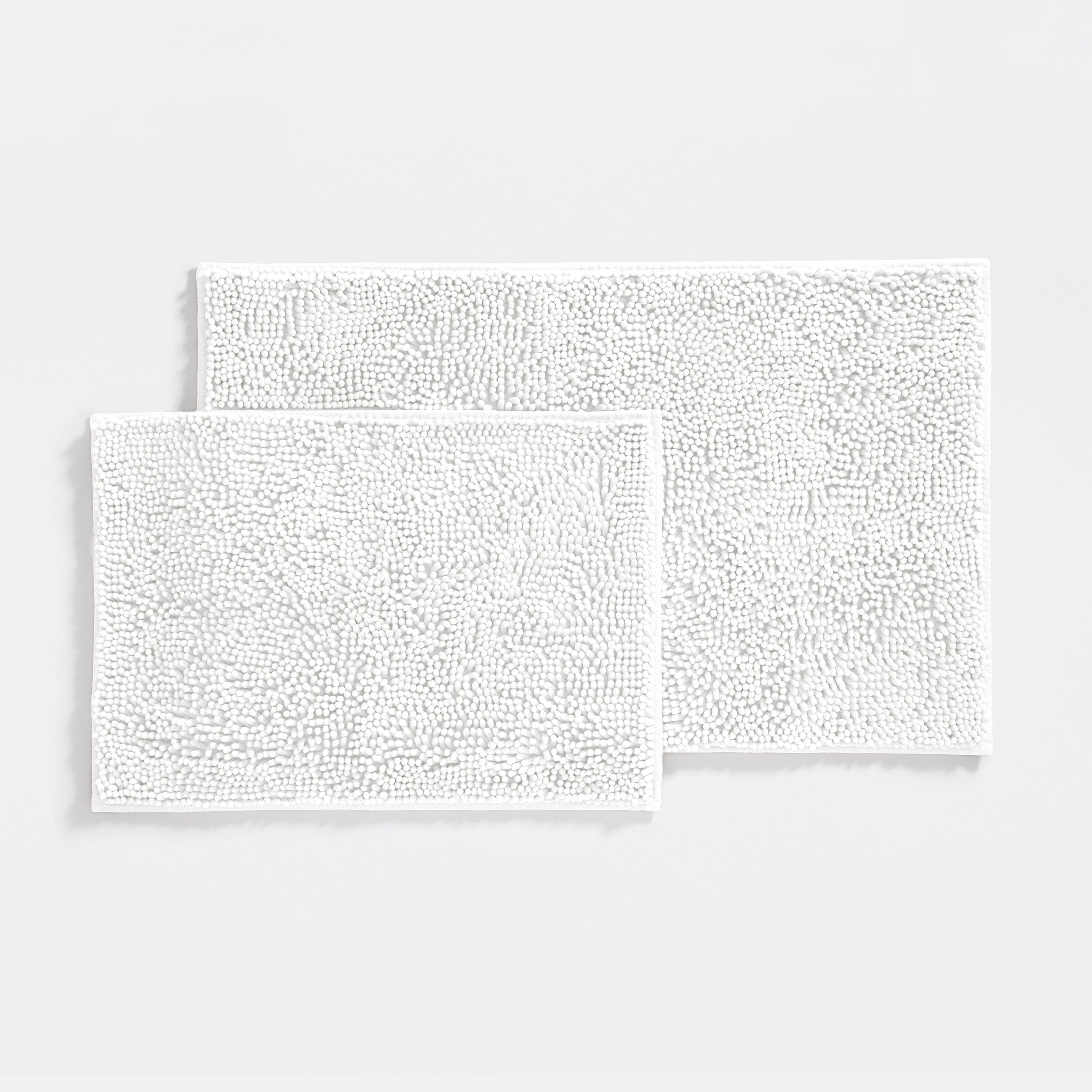 Ultra-Plush Bath Mat, Soft and Absorbent Chenille with Anti-Skid Rubber Backing