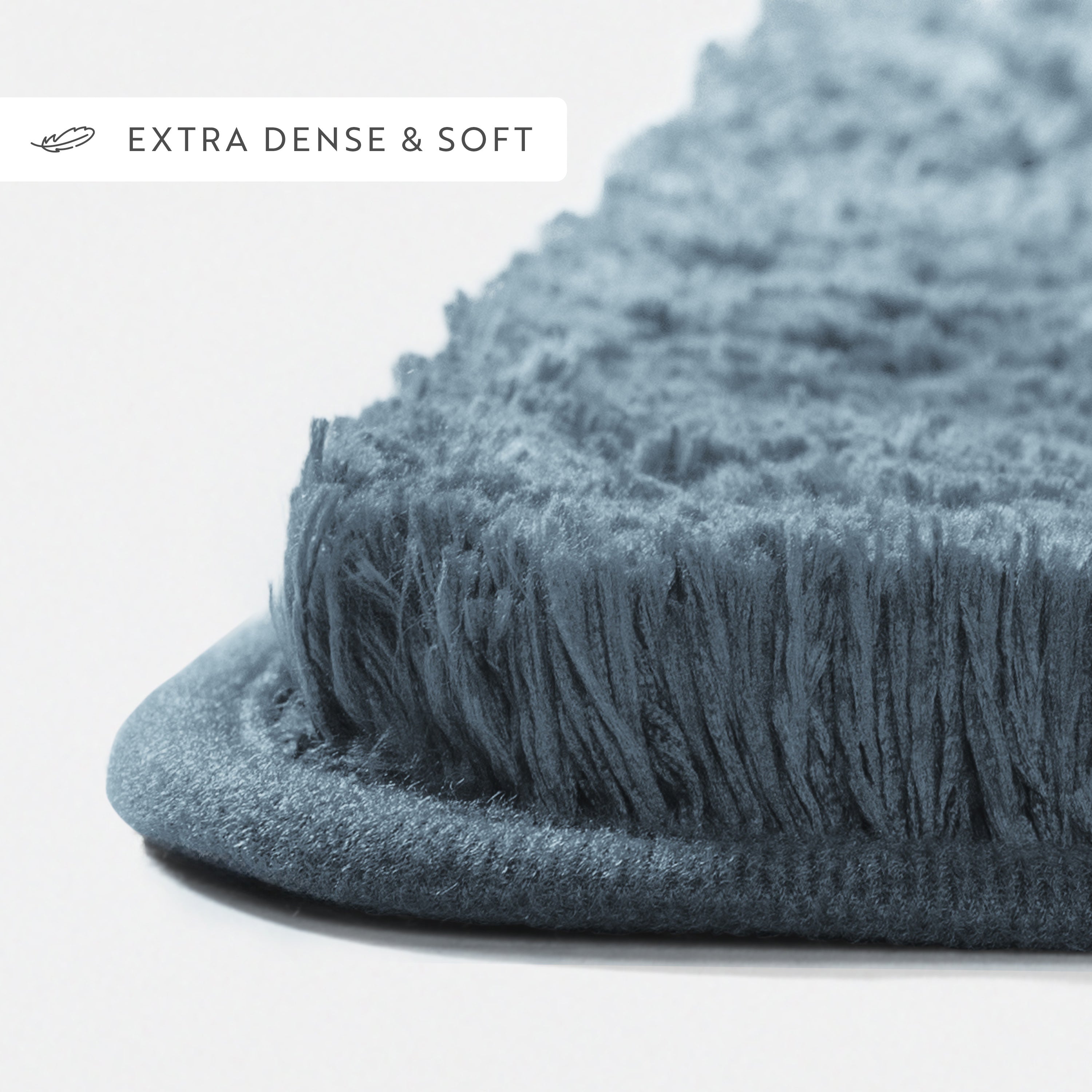 Ultra-Plush Bath Mat, Soft and Absorbent Shaggy Style with Anti-Skid Rubber Backing