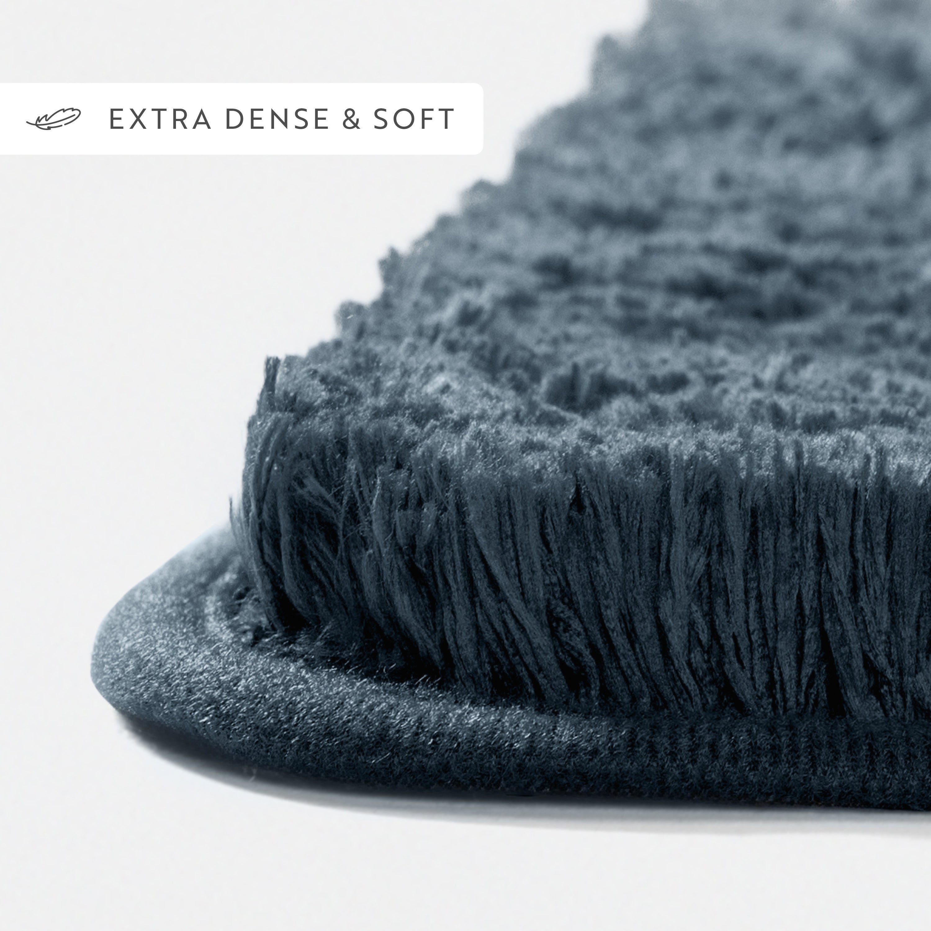 Ultra-Plush Bath Mat, Soft and Absorbent Shaggy Style with Anti-Skid Rubber Backing