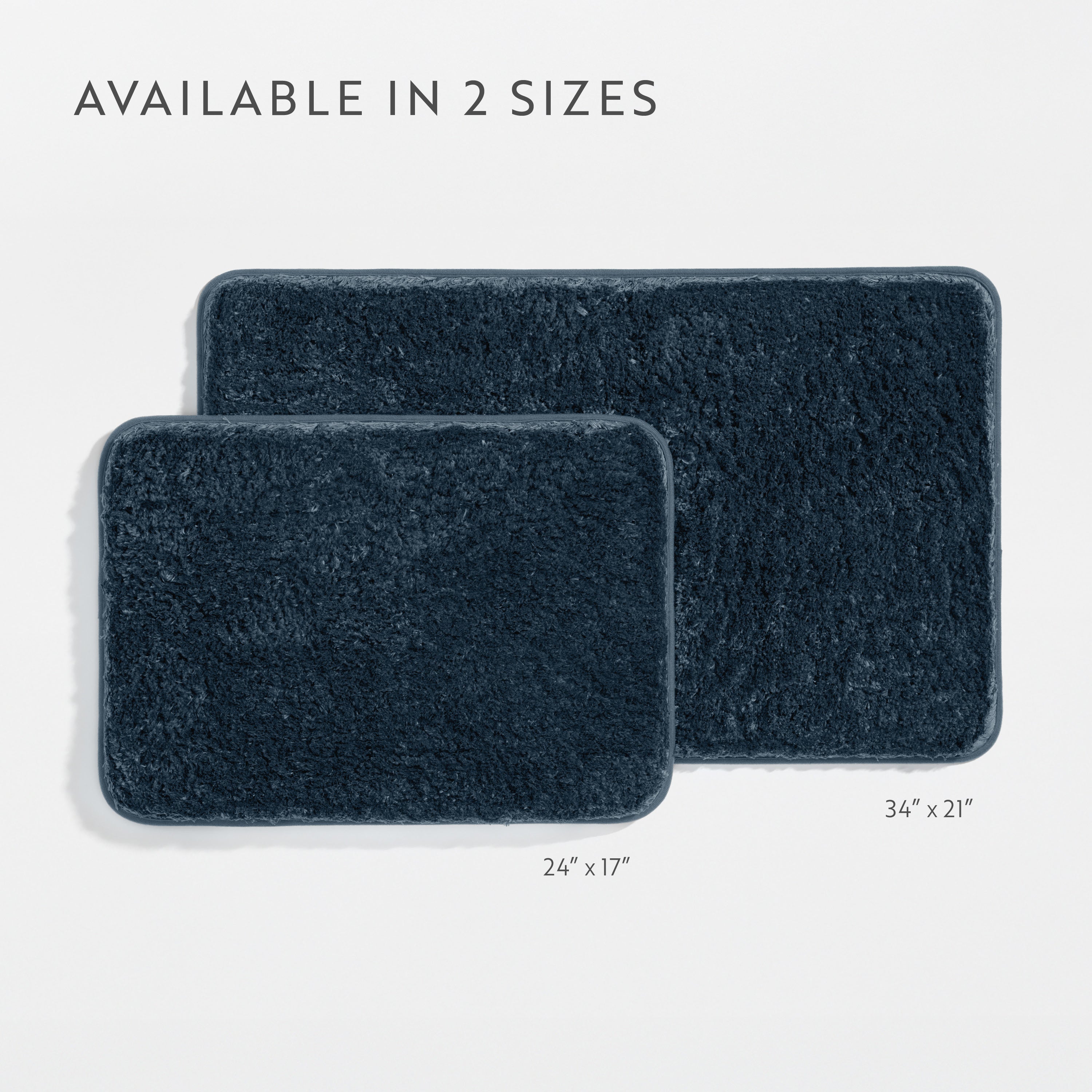 Ultra-Plush Bath Mat, Soft and Absorbent Shaggy Style with Anti-Skid Rubber Backing