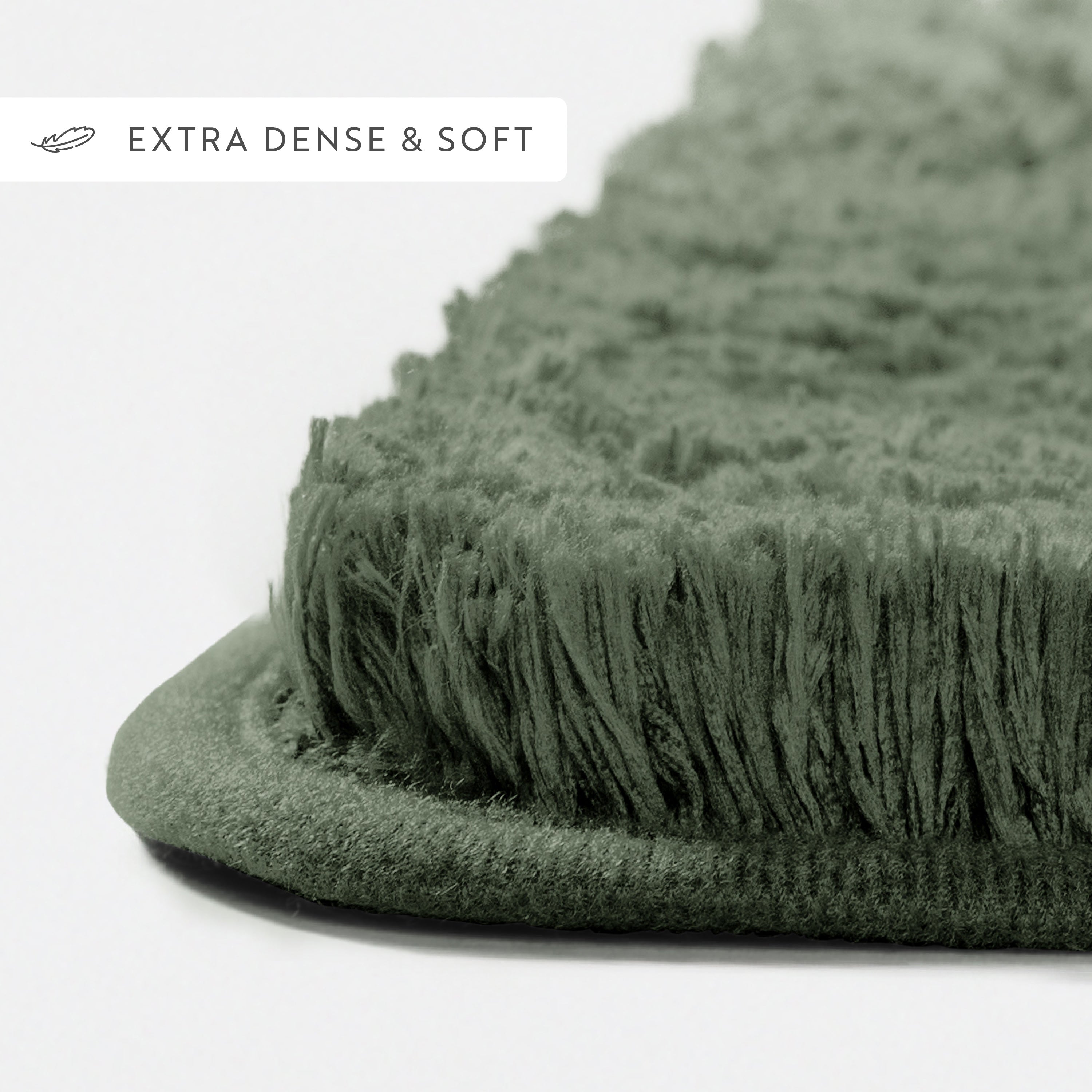 Ultra-Plush Bath Mat, Soft and Absorbent Shaggy Style with Anti-Skid Rubber Backing