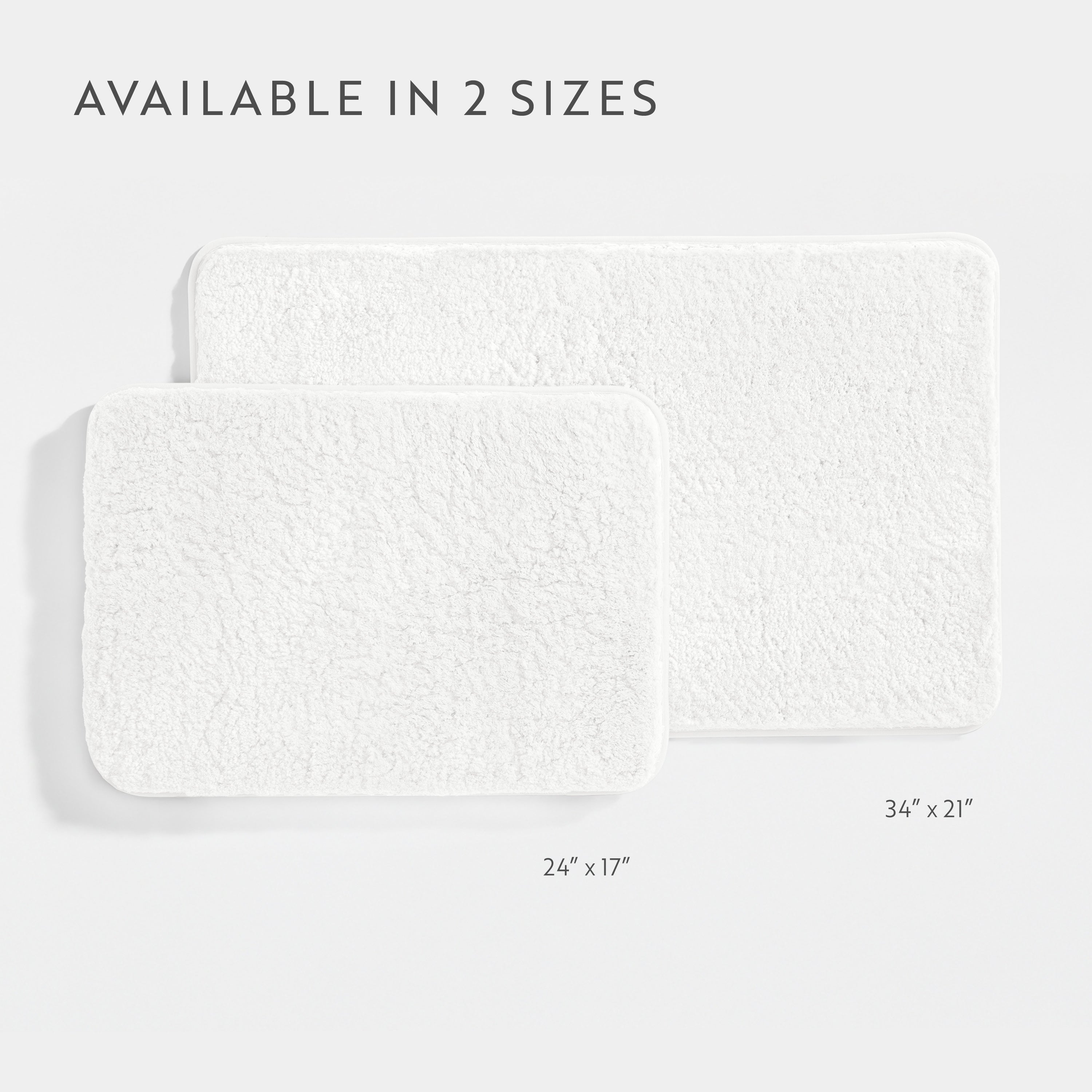 Ultra-Plush Bath Mat, Soft and Absorbent Shaggy Style with Anti-Skid Rubber Backing