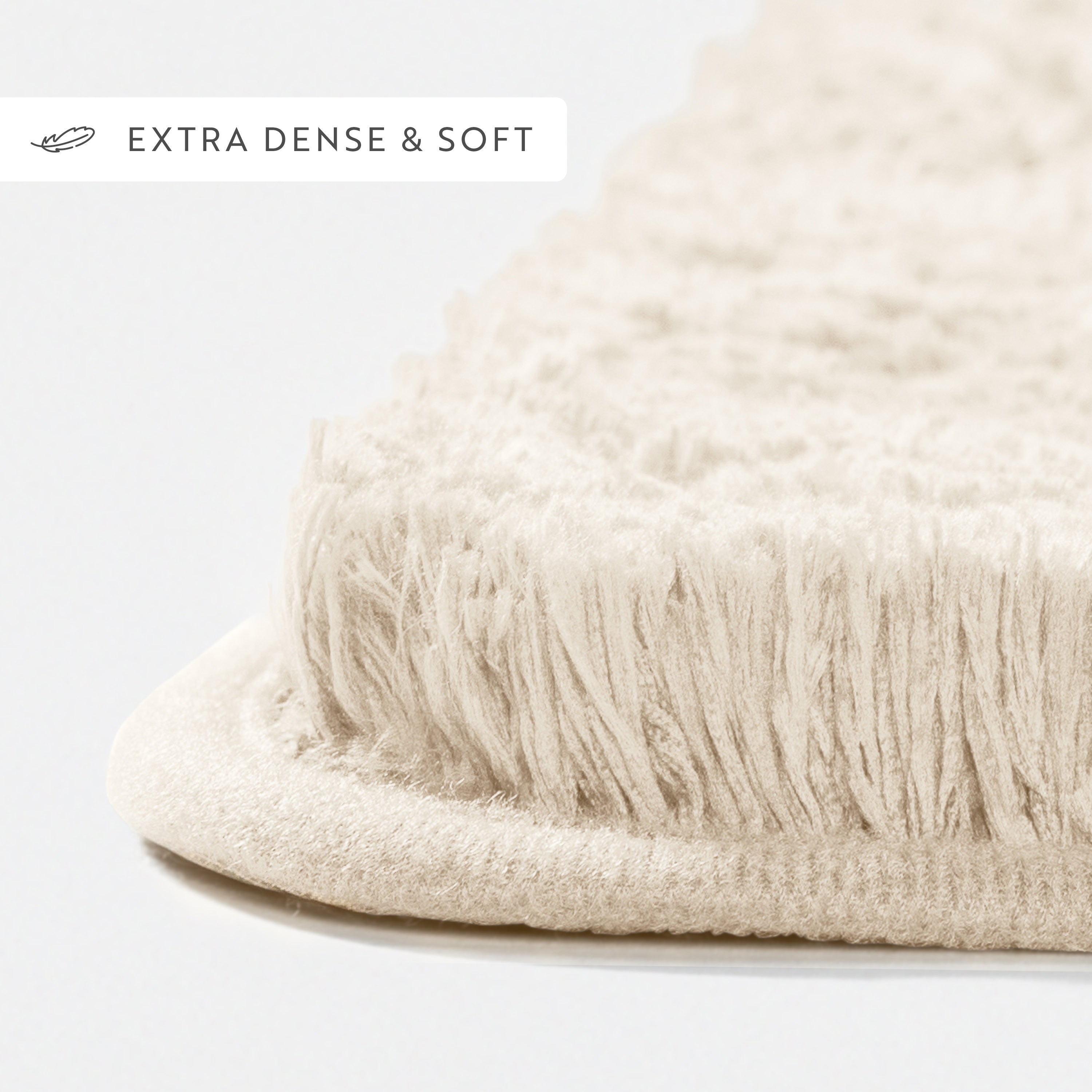 Ultra-Plush Bath Mat, Soft and Absorbent Shaggy Style with Anti-Skid Rubber Backing