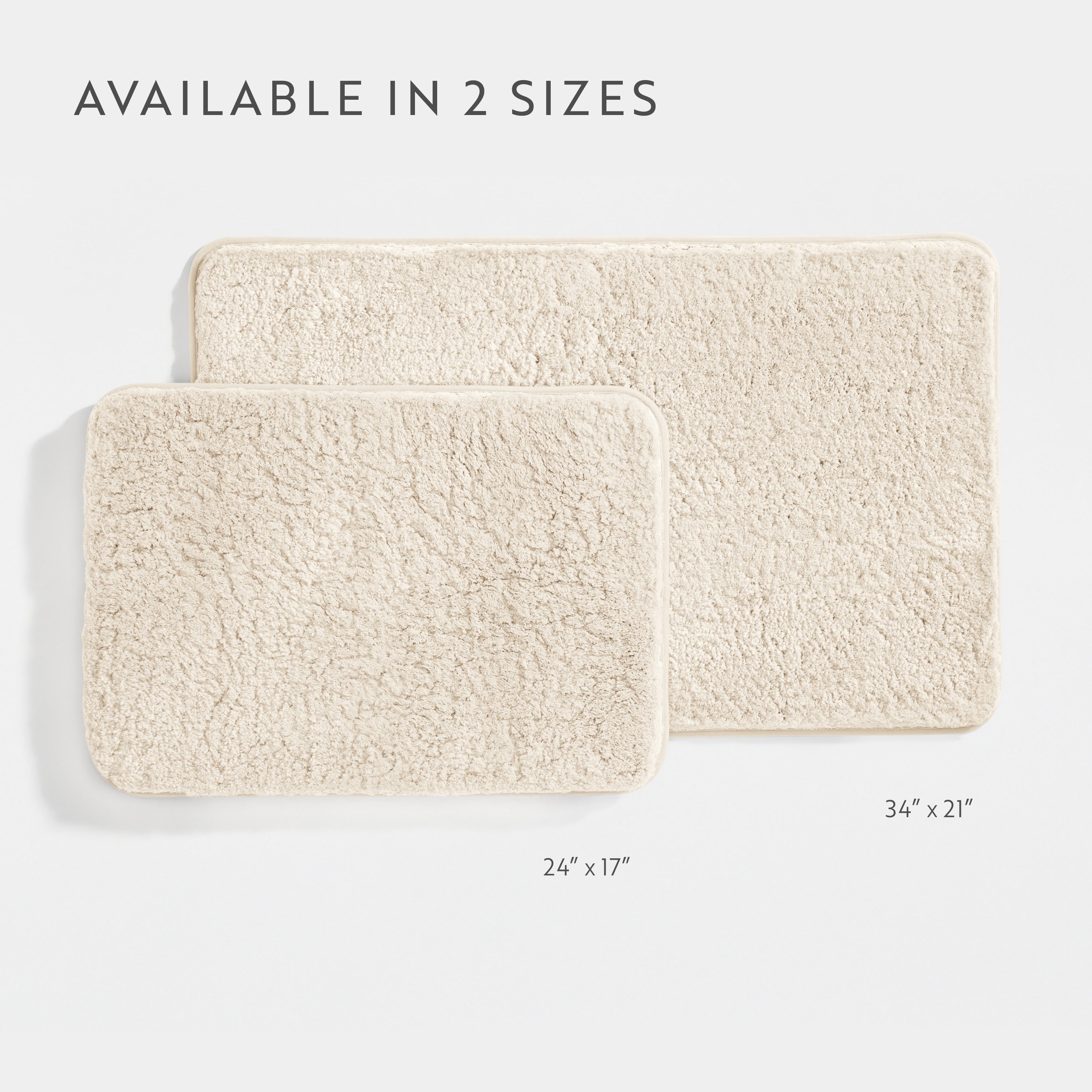Ultra-Plush Bath Mat, Soft and Absorbent Shaggy Style with Anti-Skid Rubber Backing