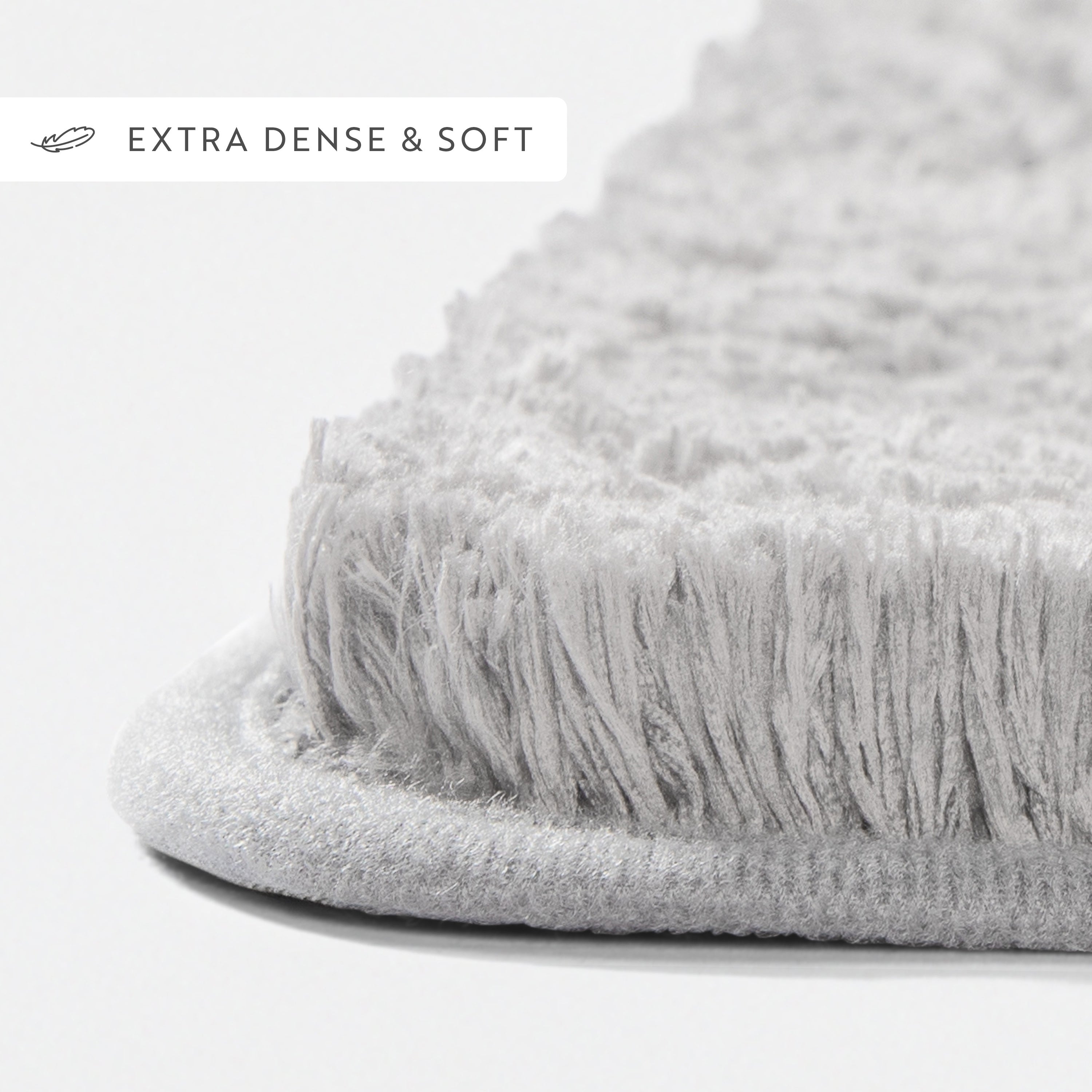 Ultra-Plush Bath Mat, Soft and Absorbent Shaggy Style with Anti-Skid Rubber Backing