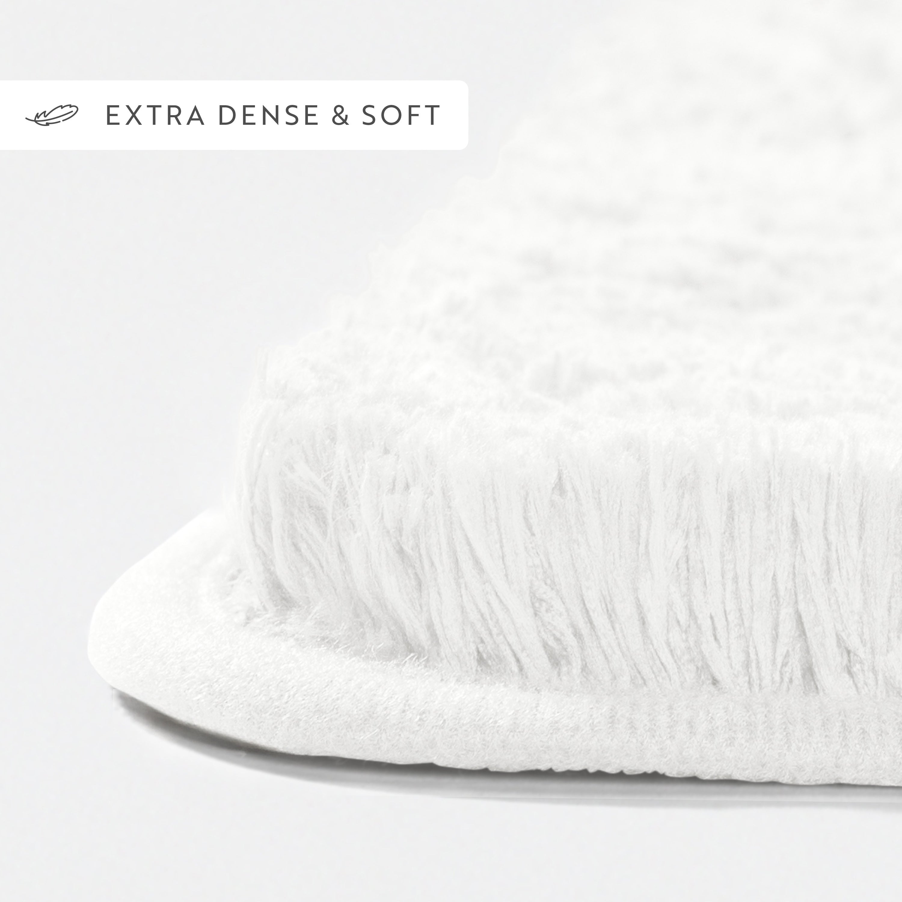 Ultra-Plush Bath Mat, Soft and Absorbent Shaggy Style with Anti-Skid Rubber Backing