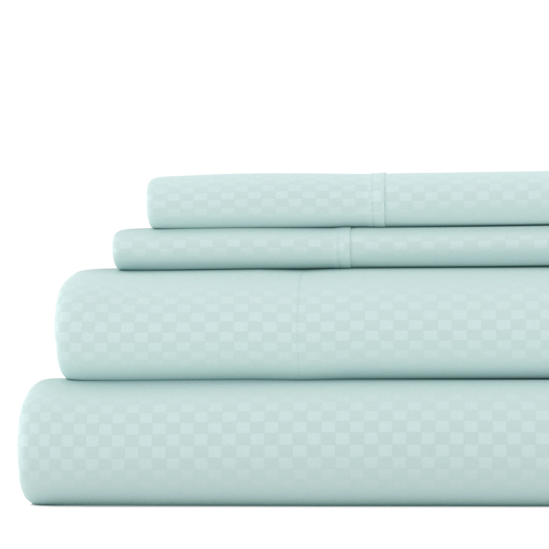Checkered Embossed 4-Piece Sheet Set