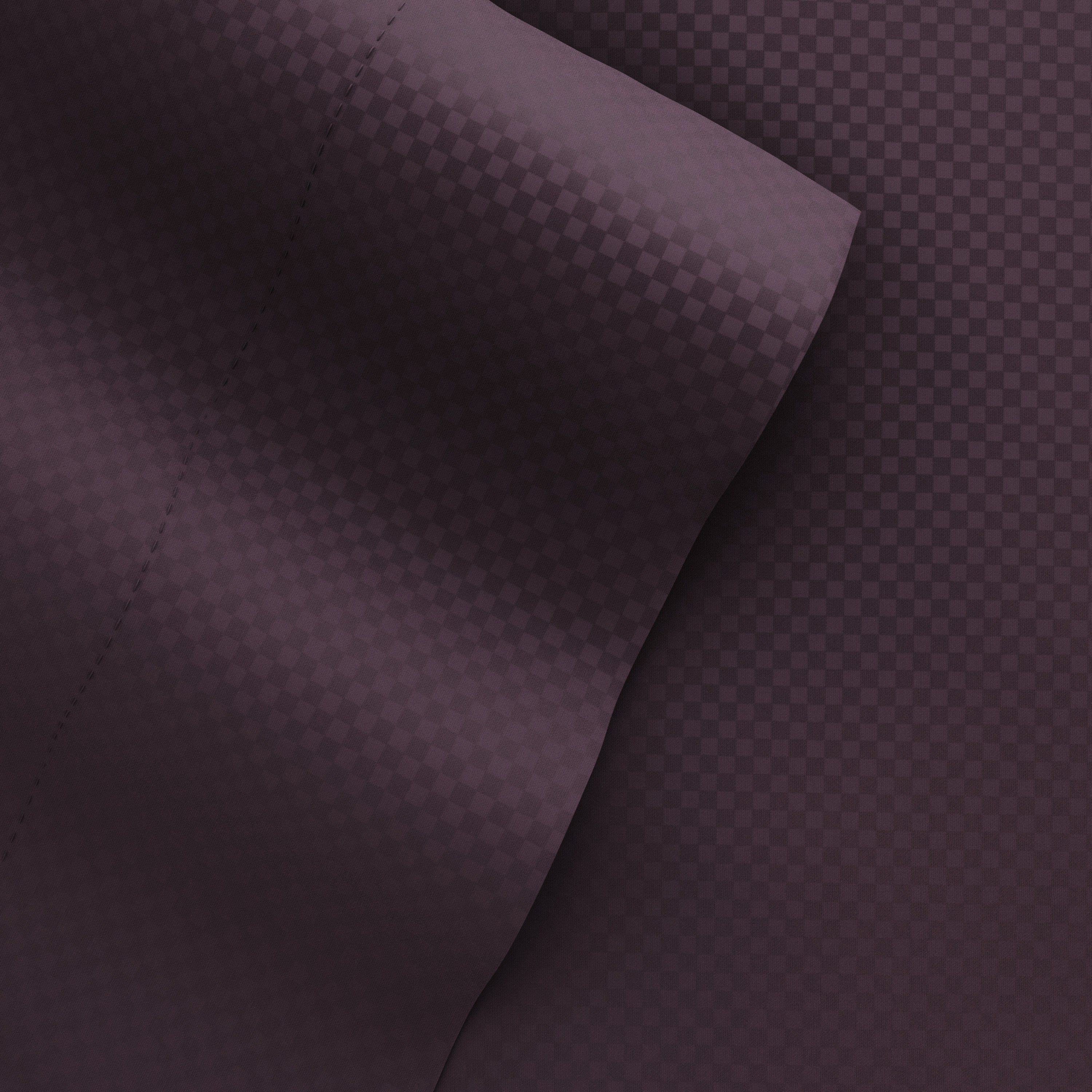 Checkered Embossed 4-Piece Sheet Set