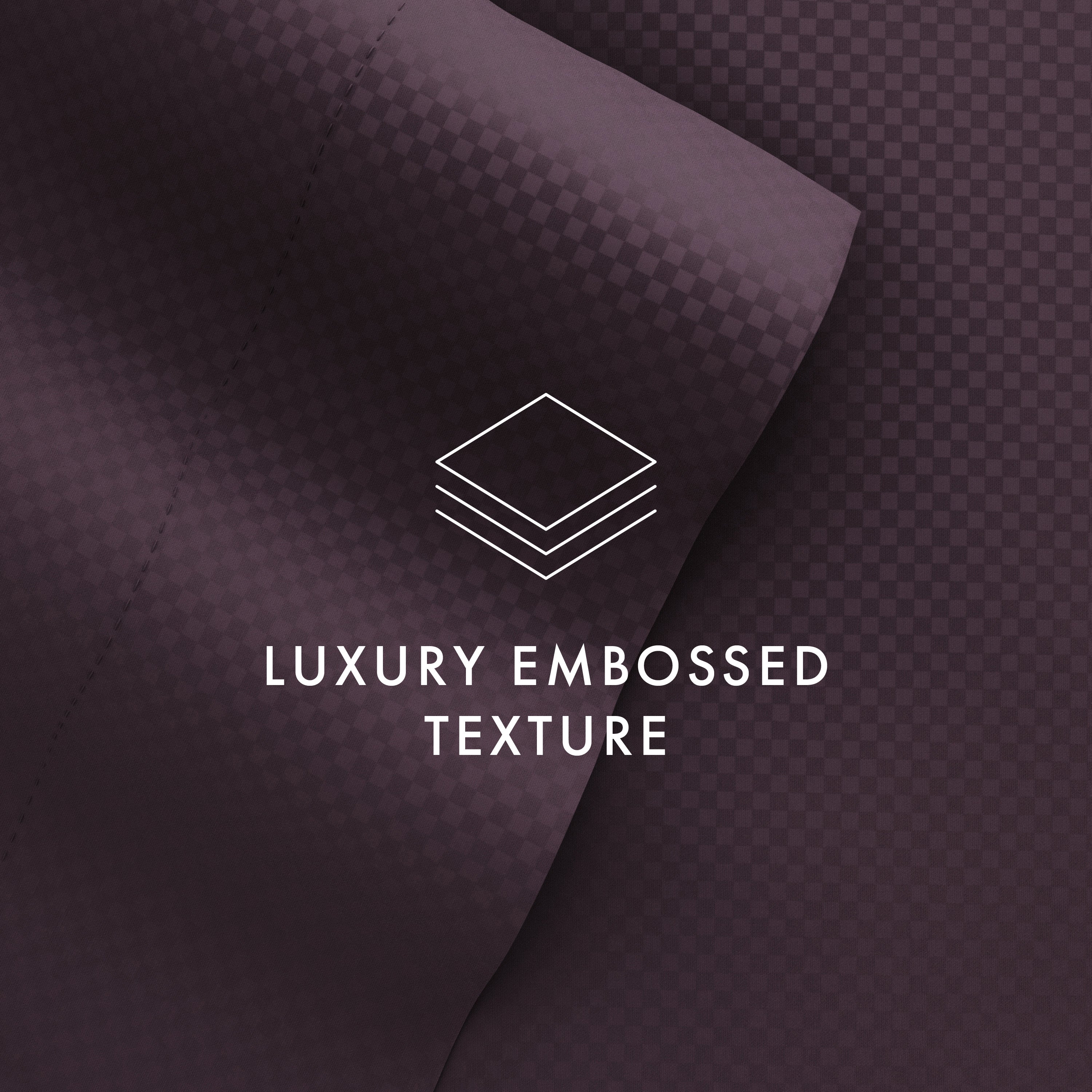 Checkered Embossed 4-Piece Sheet Set