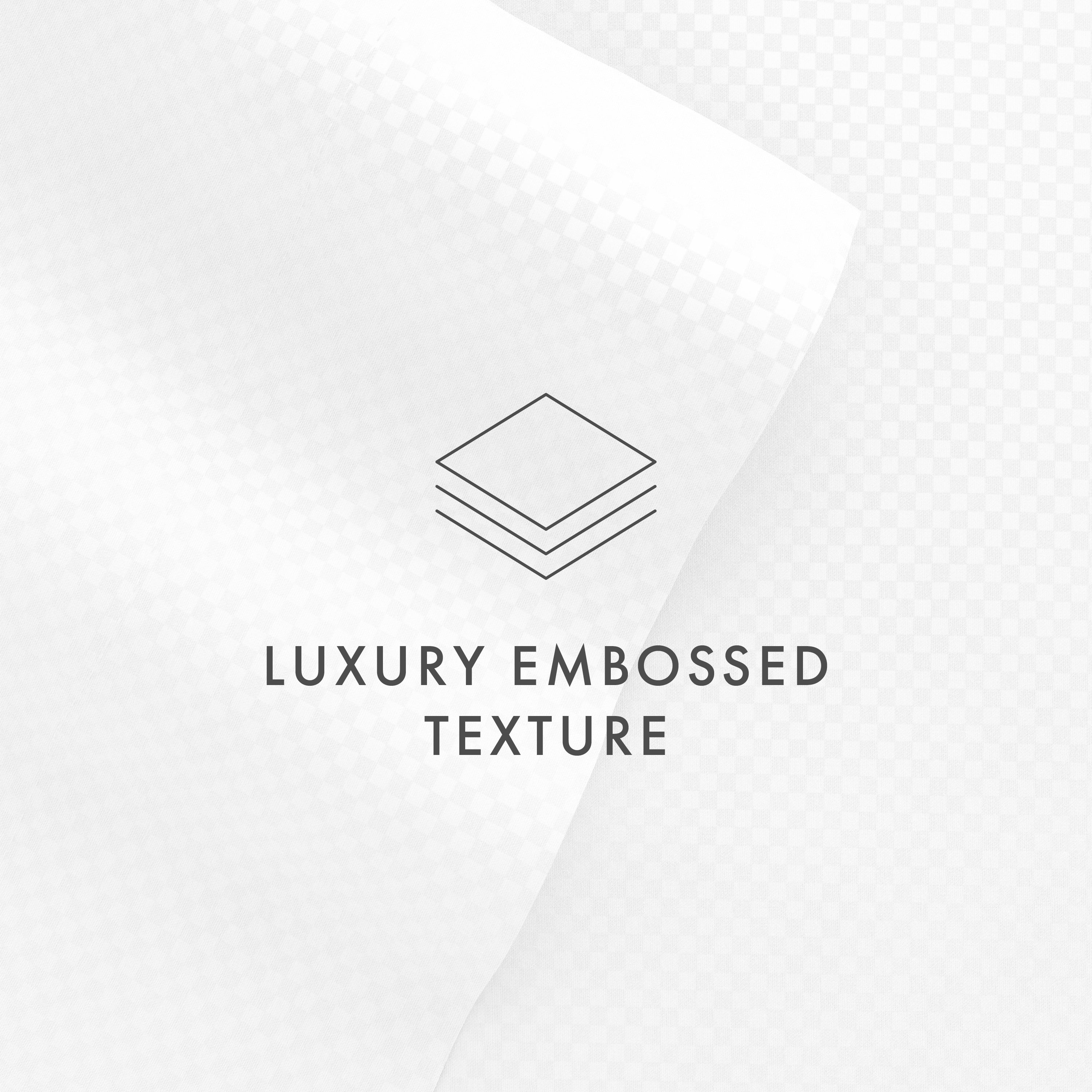 Checkered Embossed 4-Piece Sheet Set