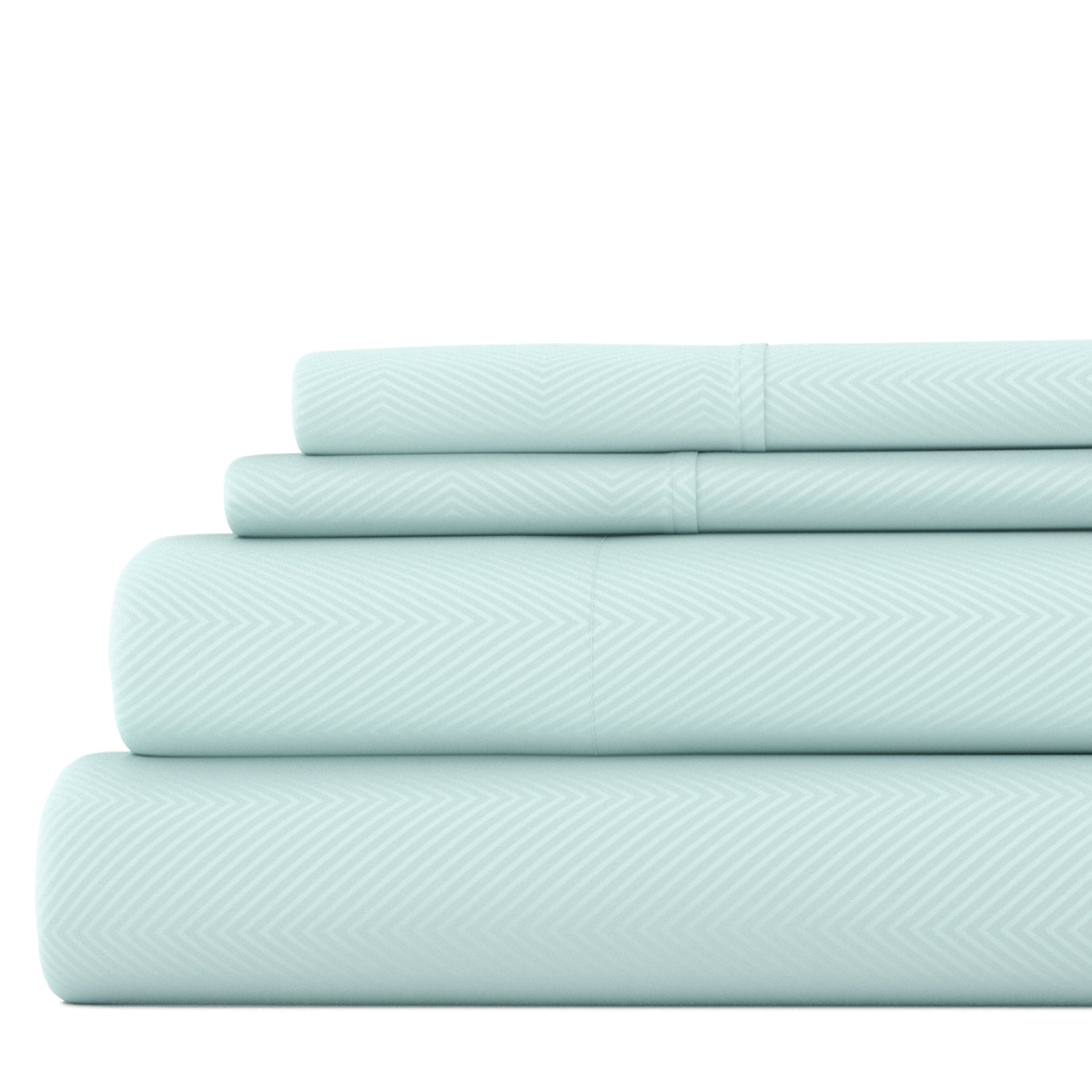 Chevron Embossed 4-Piece Sheet Set