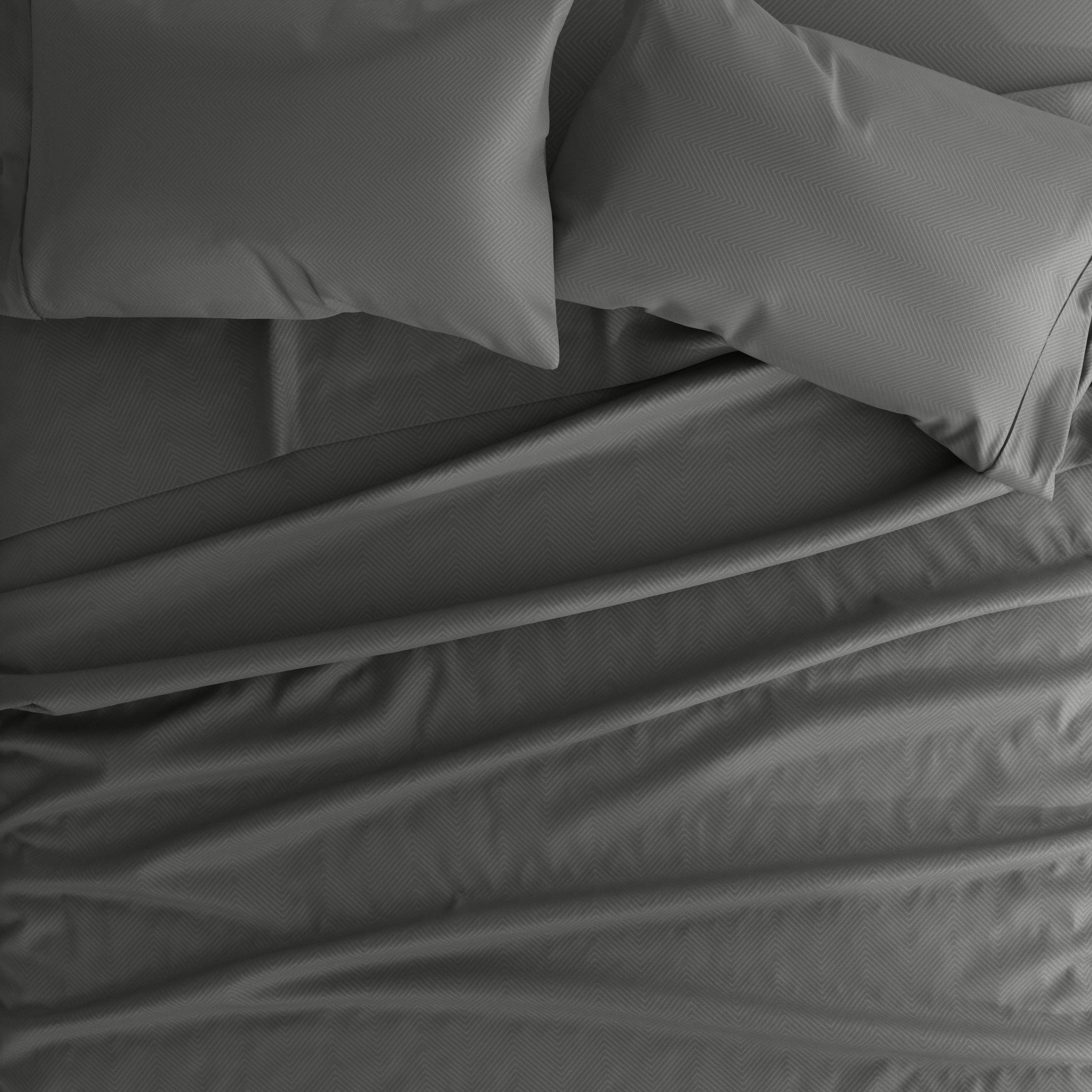 Chevron Embossed 4-Piece Sheet Set