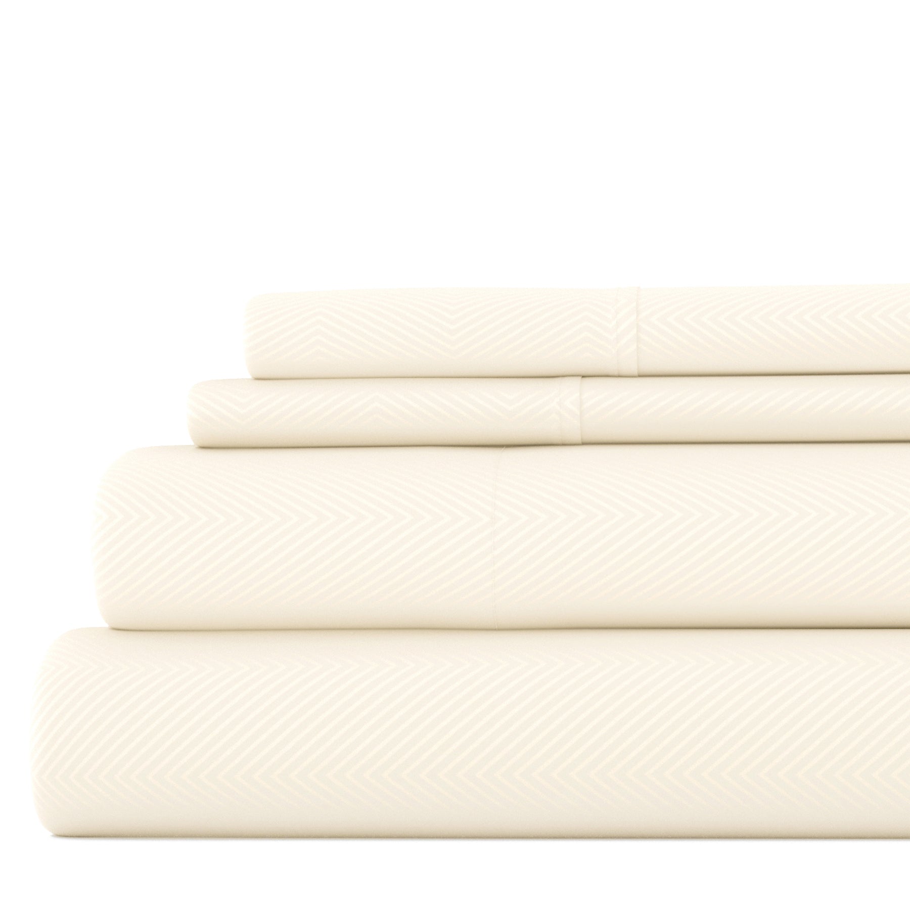 Chevron Embossed 4-Piece Sheet Set