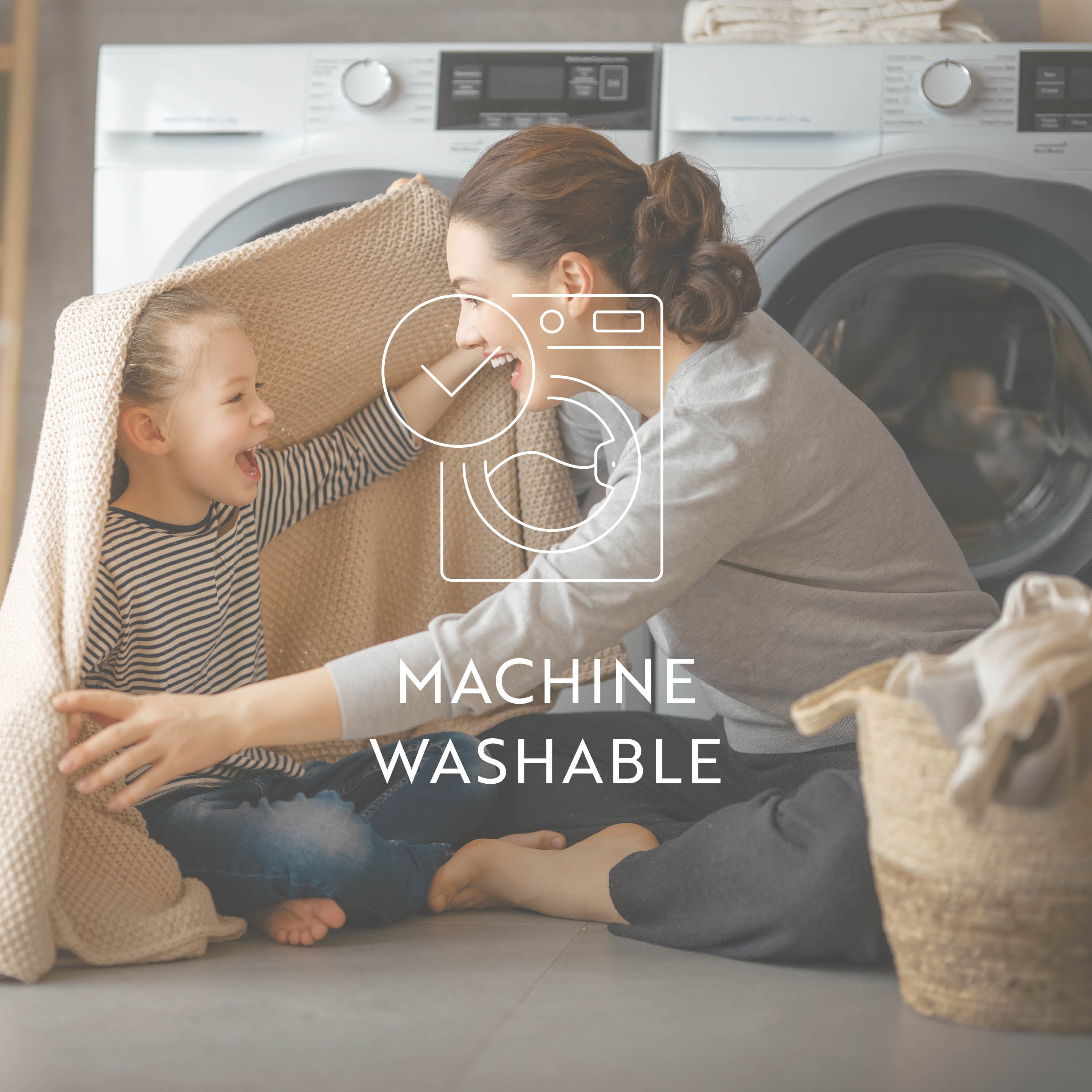 Vertical Stripe Reversible Patterned Down-Alternative Comforter Set