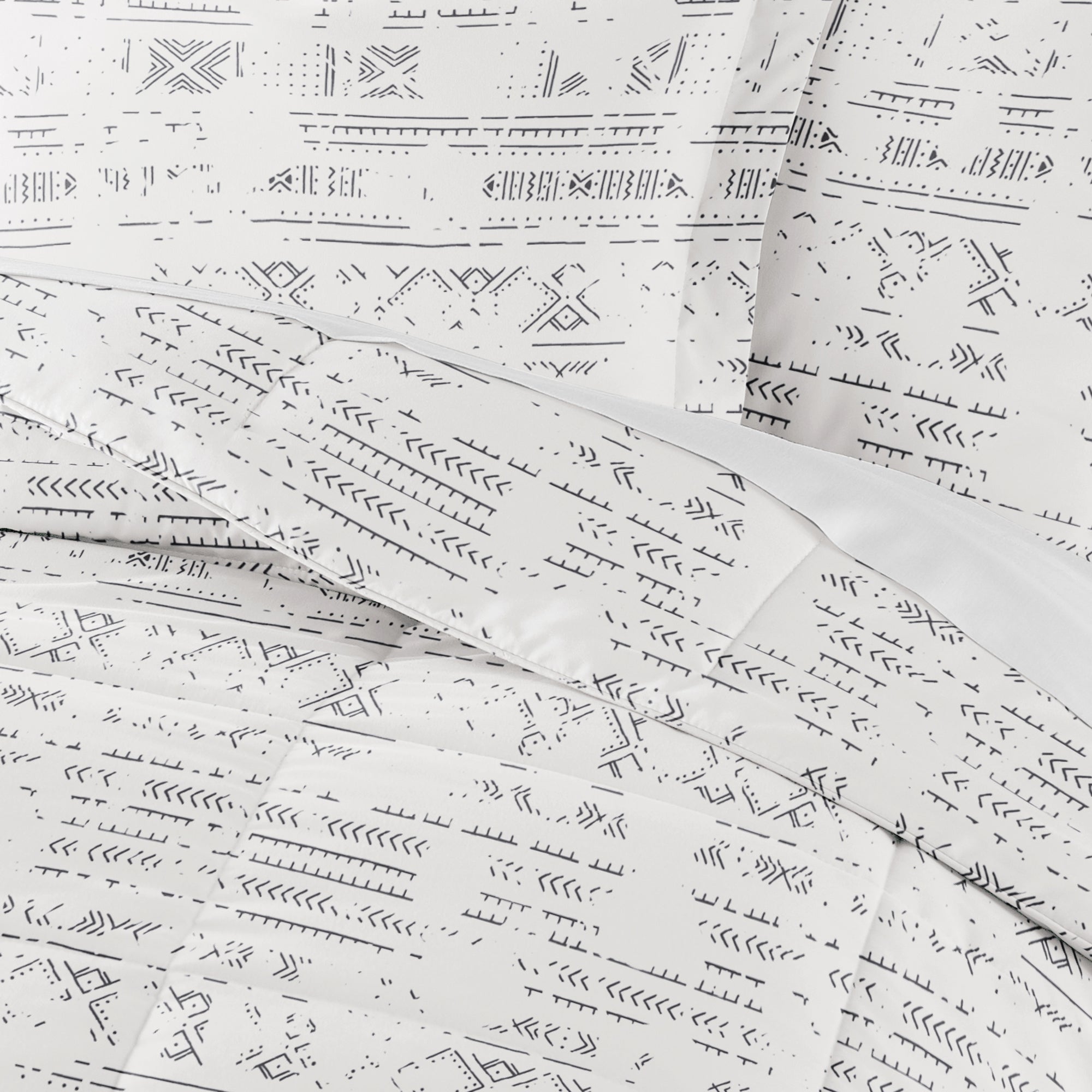 Distressed Field Patterned Down-Alternative Comforter Set