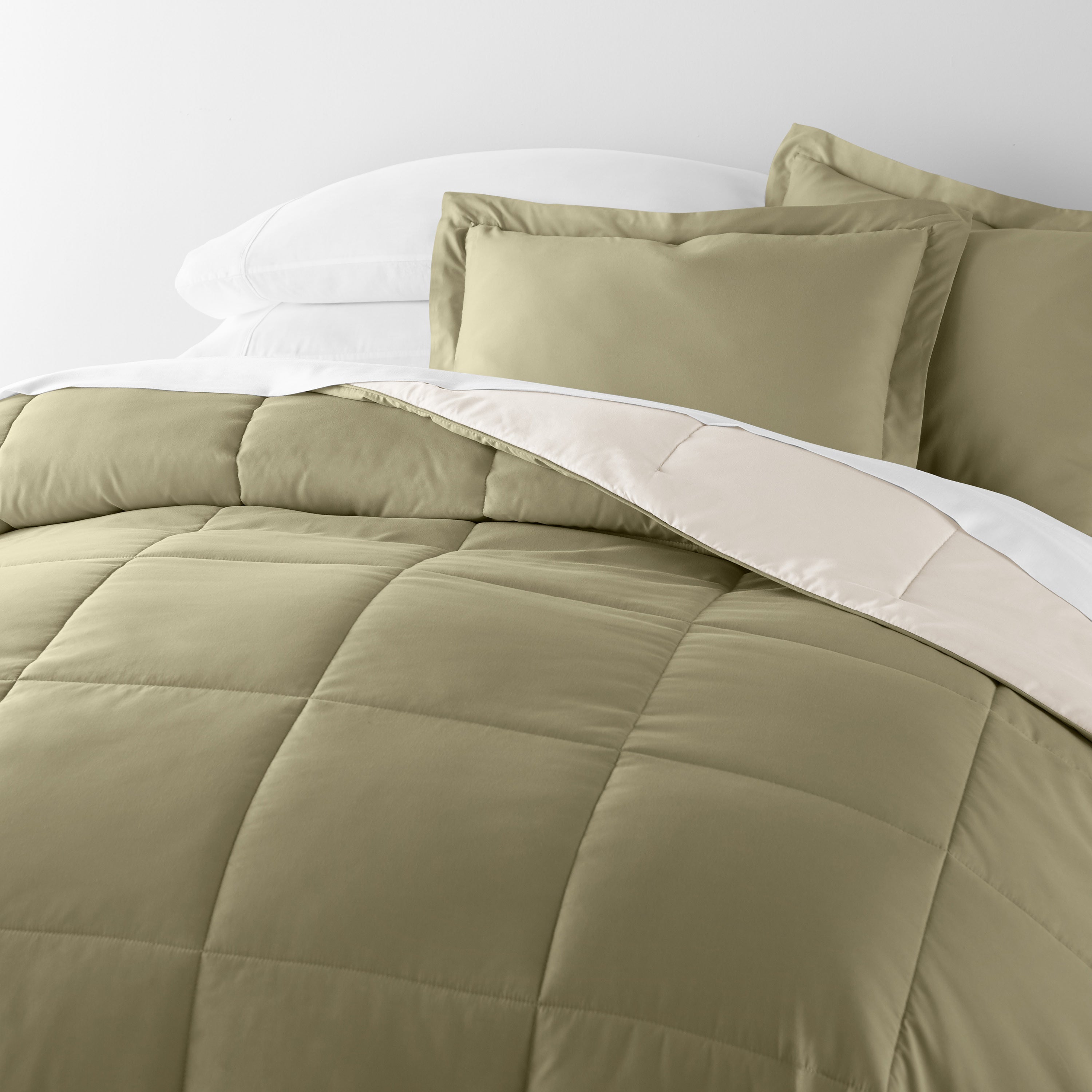 Lightweight All Season Reversible Down-Alternative Comforter Set