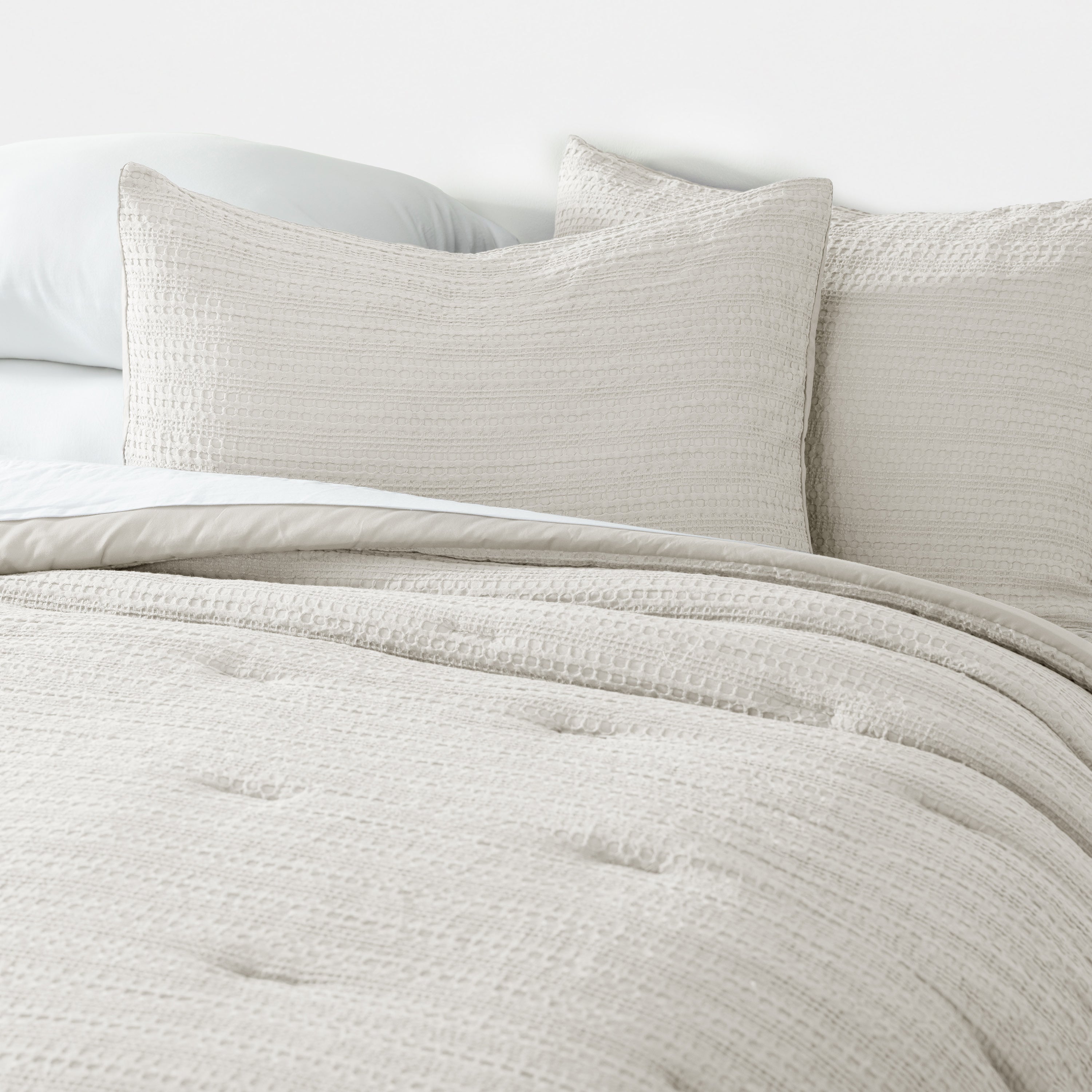 Waffle Textured Down-Alternative Comforter Set