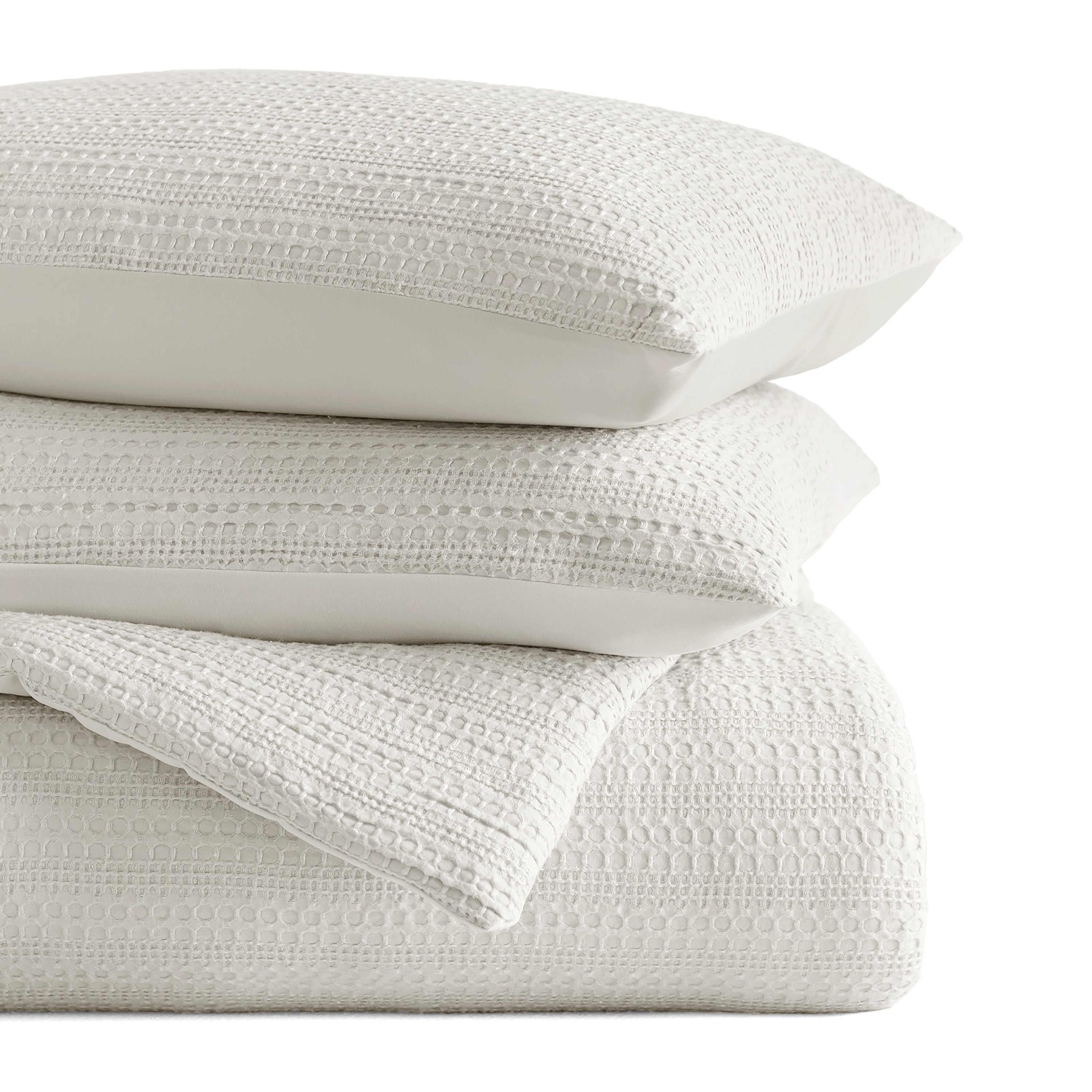 Waffle Textured Down-Alternative Comforter Set