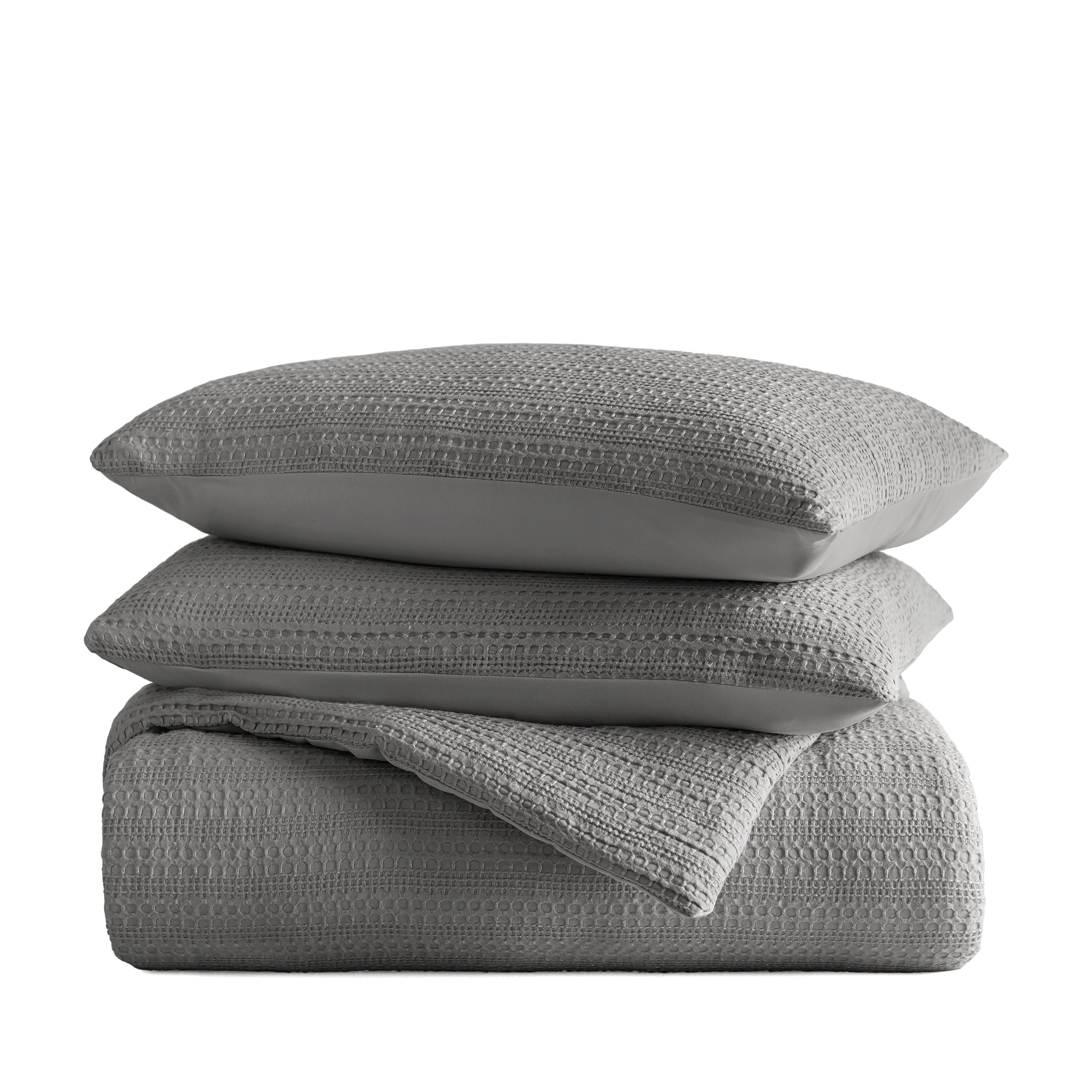 Waffle Textured Down-Alternative Comforter Set