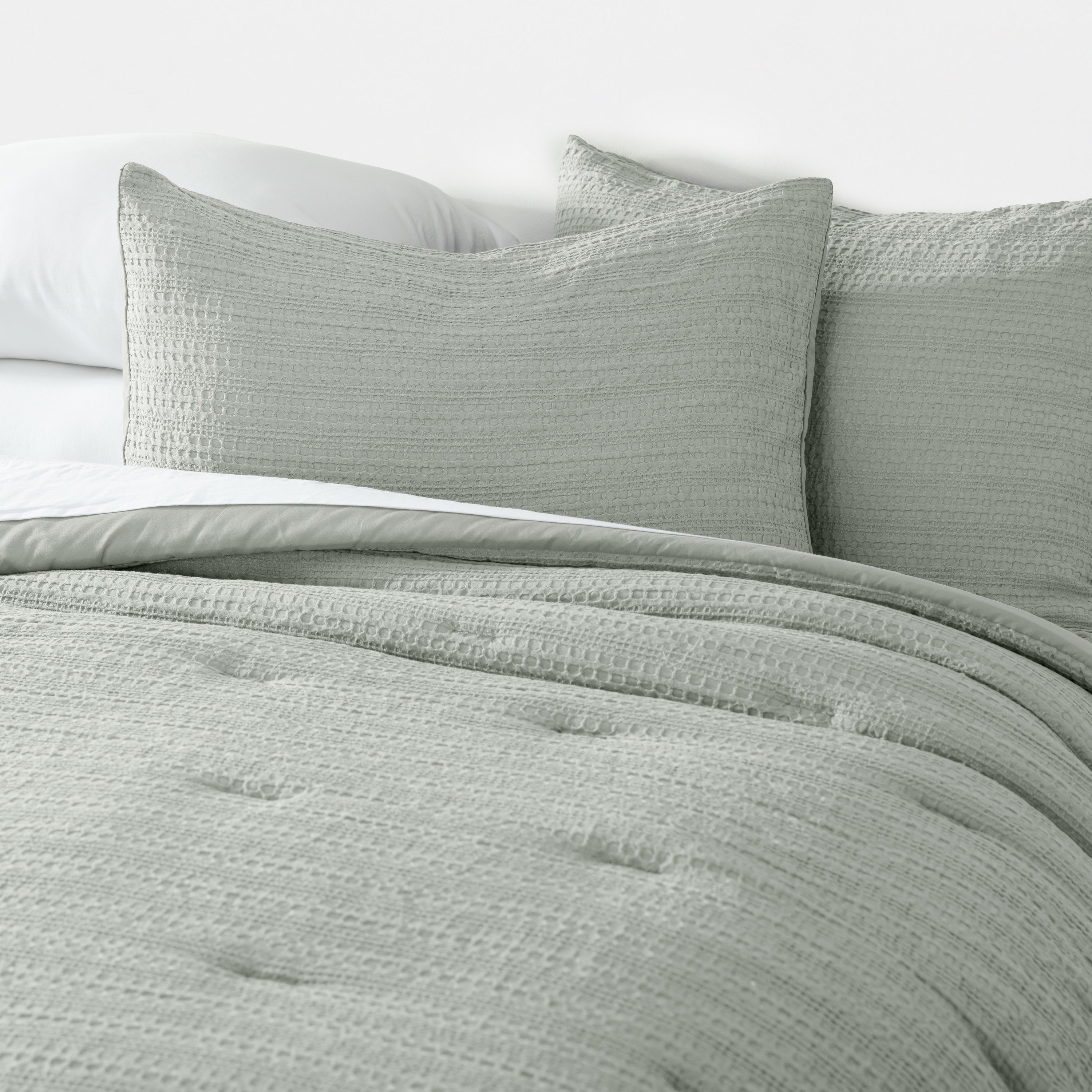 Waffle Textured Down-Alternative Comforter Set