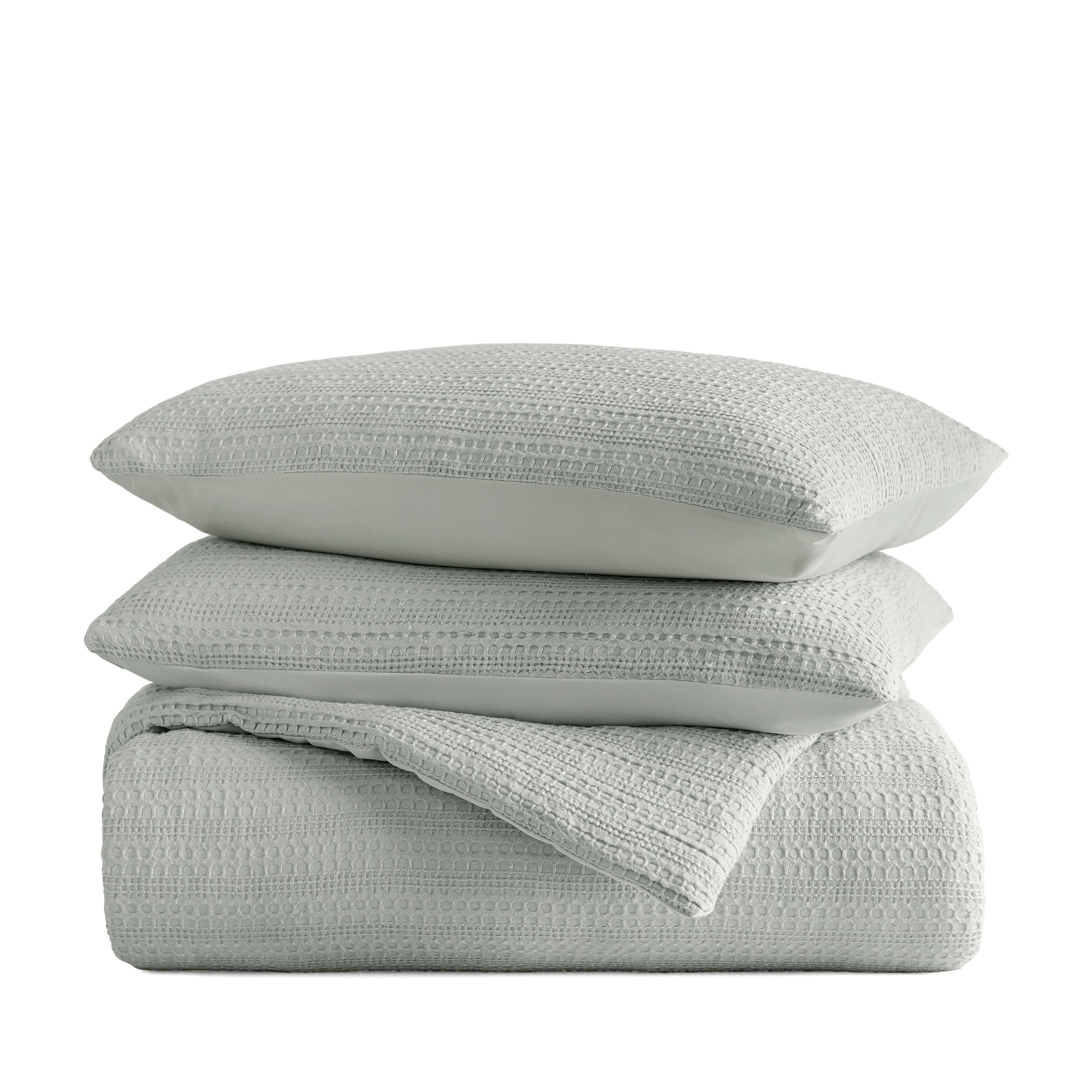 Waffle Textured Down-Alternative Comforter Set