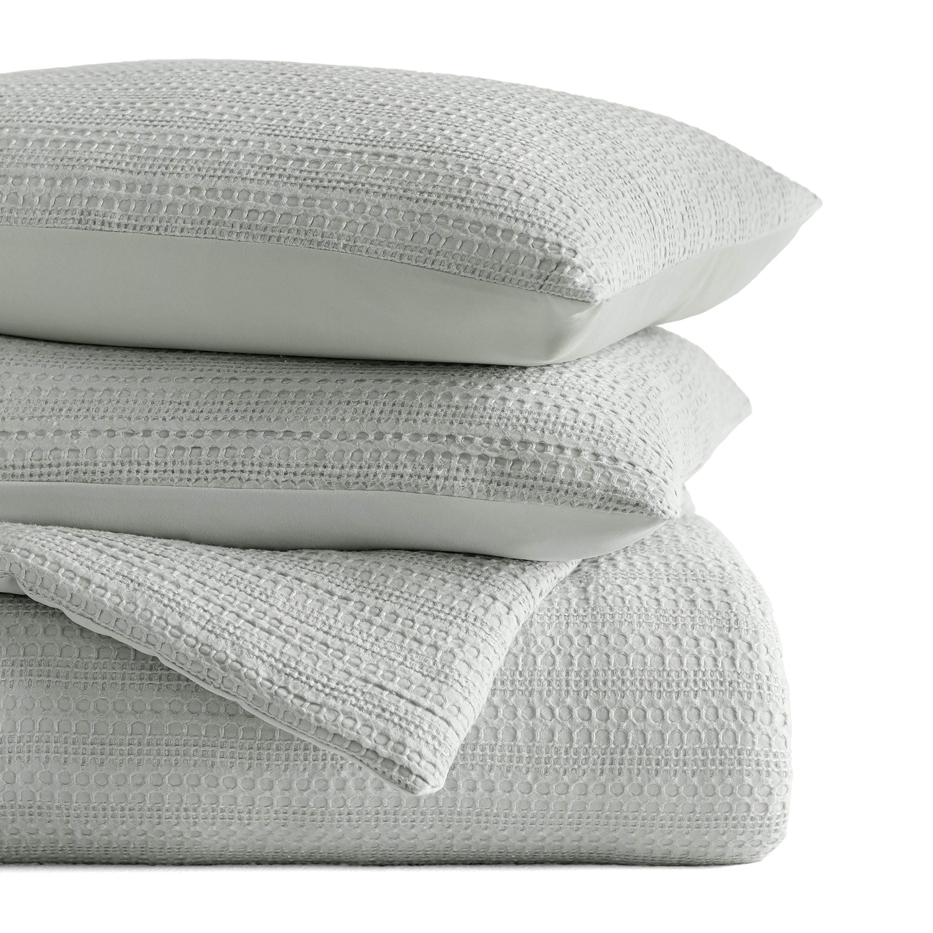 Waffle Textured Down-Alternative Comforter Set