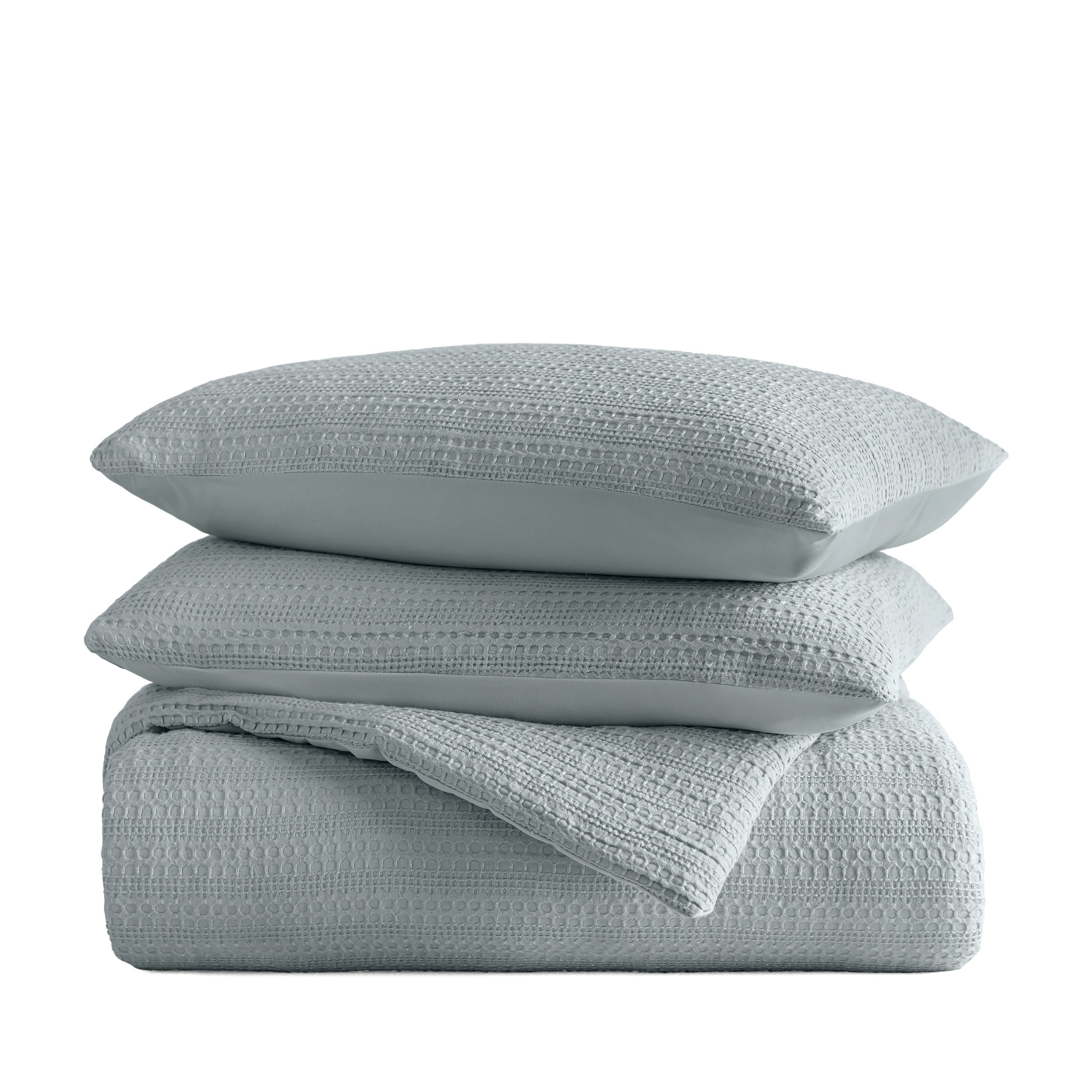 Waffle Textured Down-Alternative Comforter Set