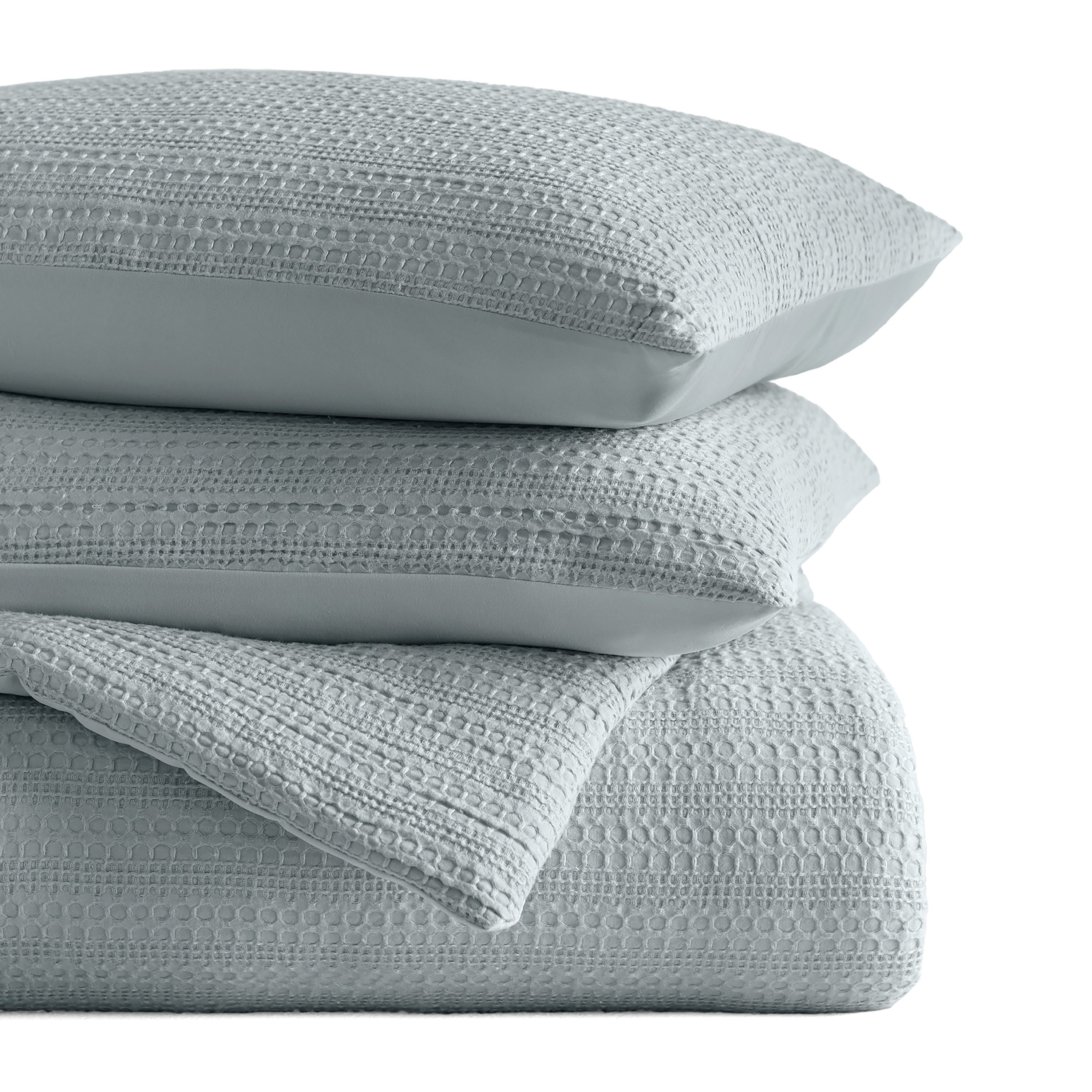 Waffle Textured Down-Alternative Comforter Set