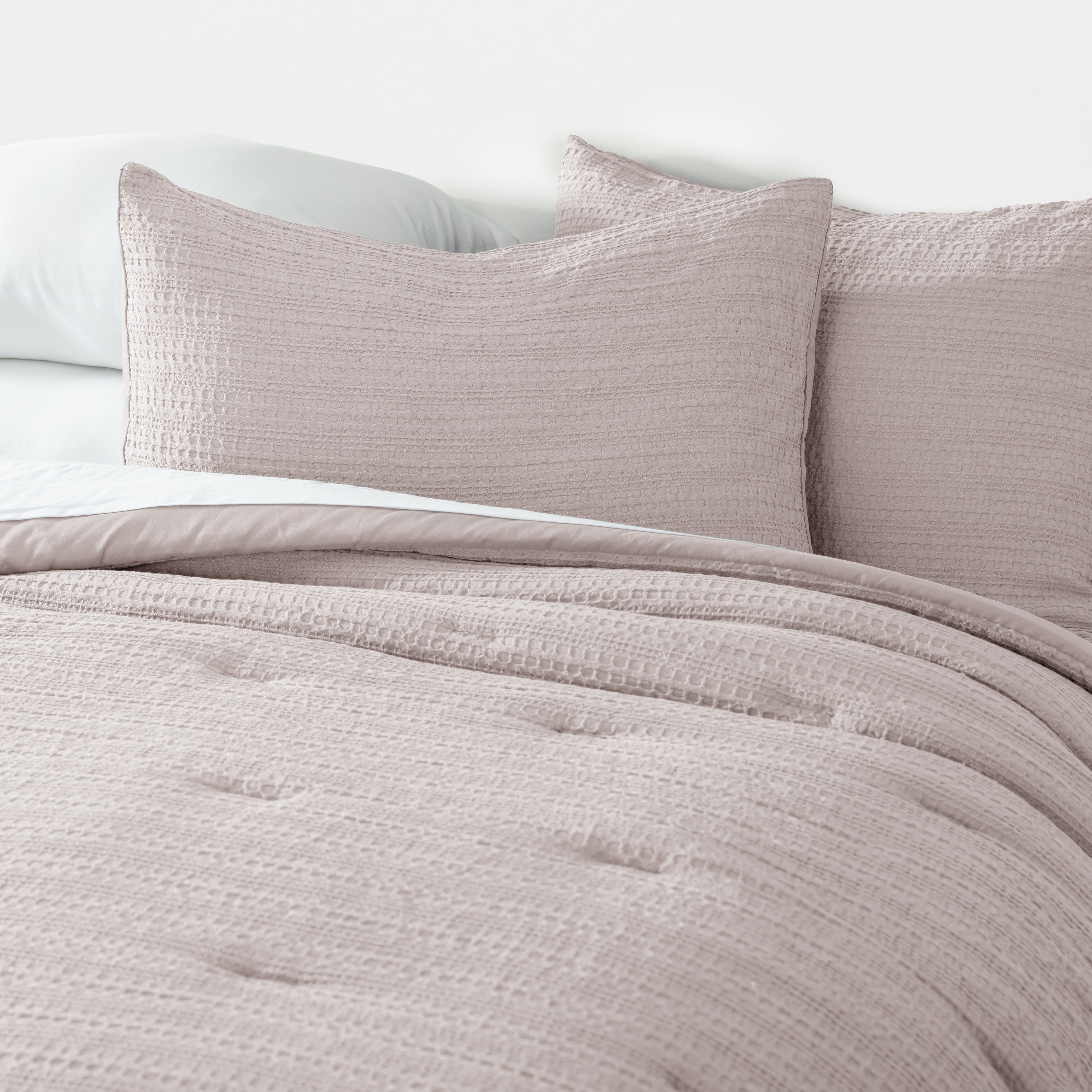 Waffle Textured Down-Alternative Comforter Set