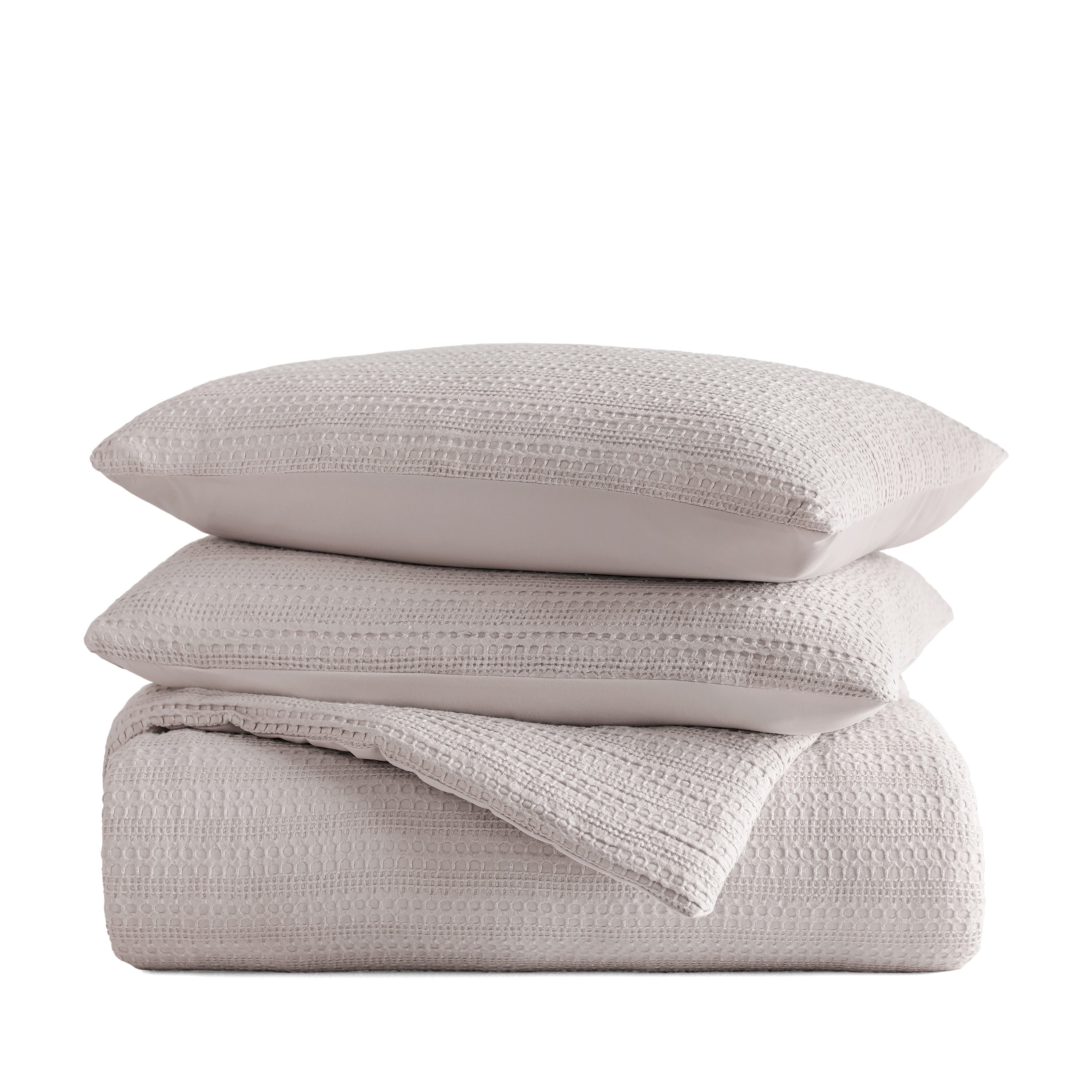 Waffle Textured Down-Alternative Comforter Set