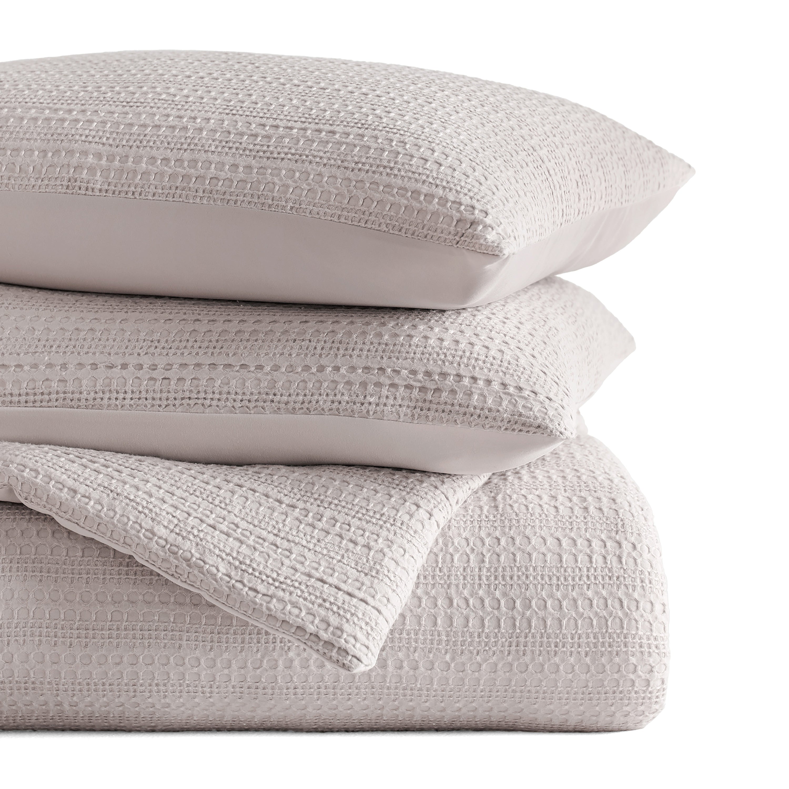 Waffle Textured Down-Alternative Comforter Set