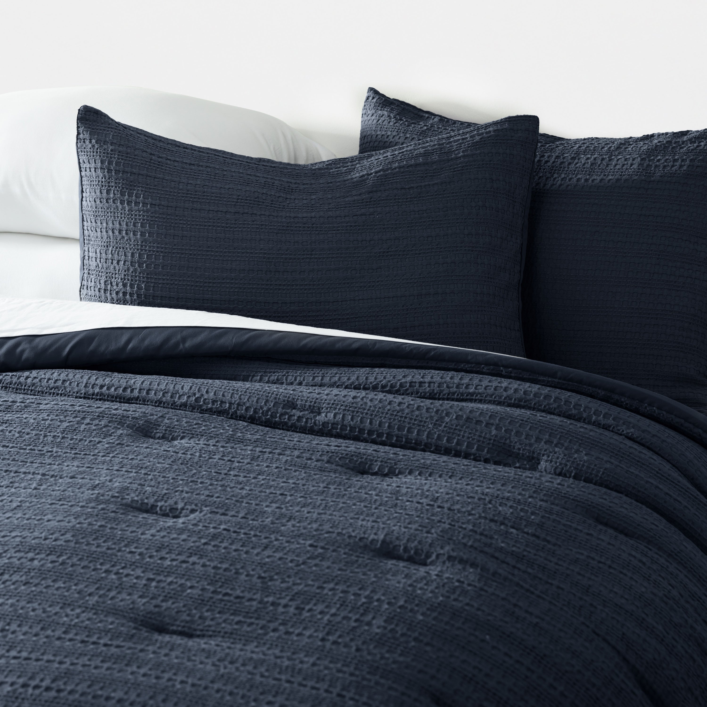 Waffle Textured Down-Alternative Comforter Set