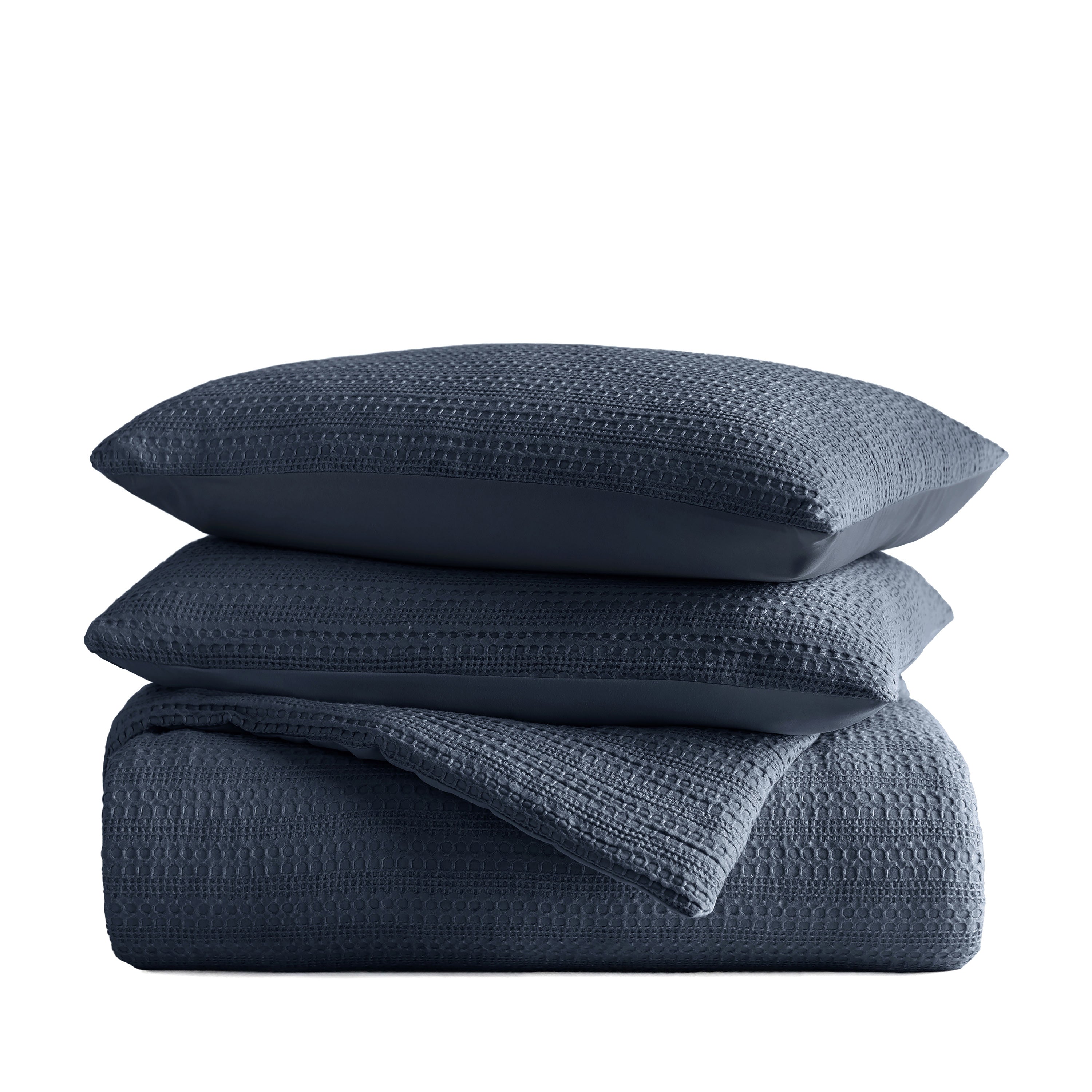 Waffle Textured Down-Alternative Comforter Set