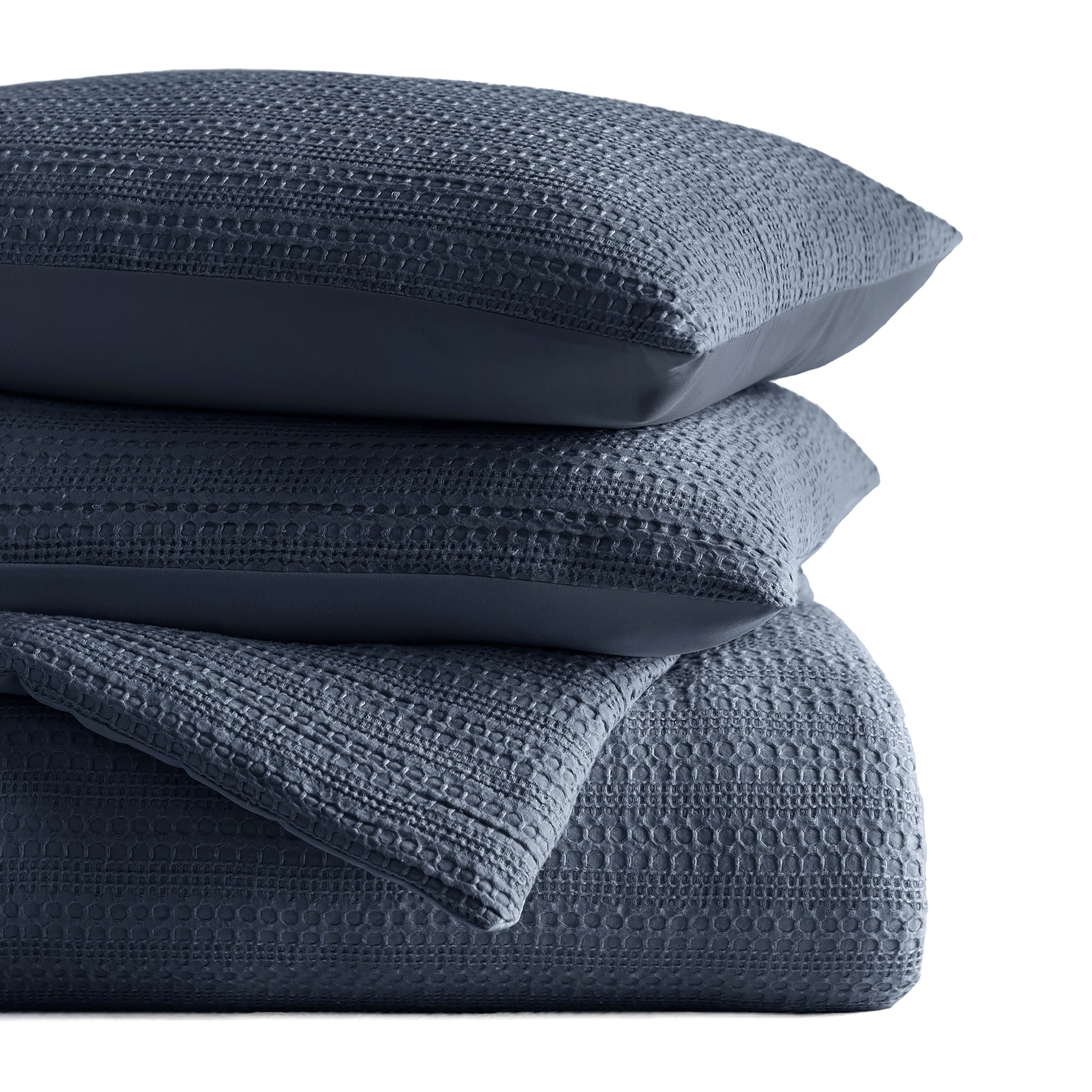 Waffle Textured Down-Alternative Comforter Set