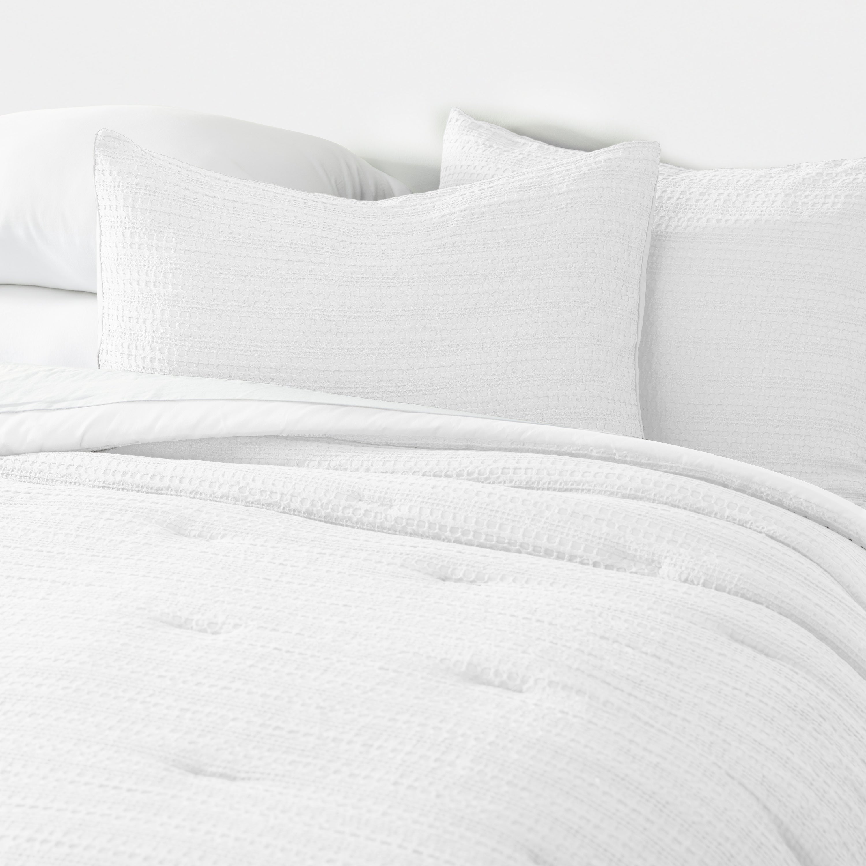 Waffle Textured Down-Alternative Comforter Set