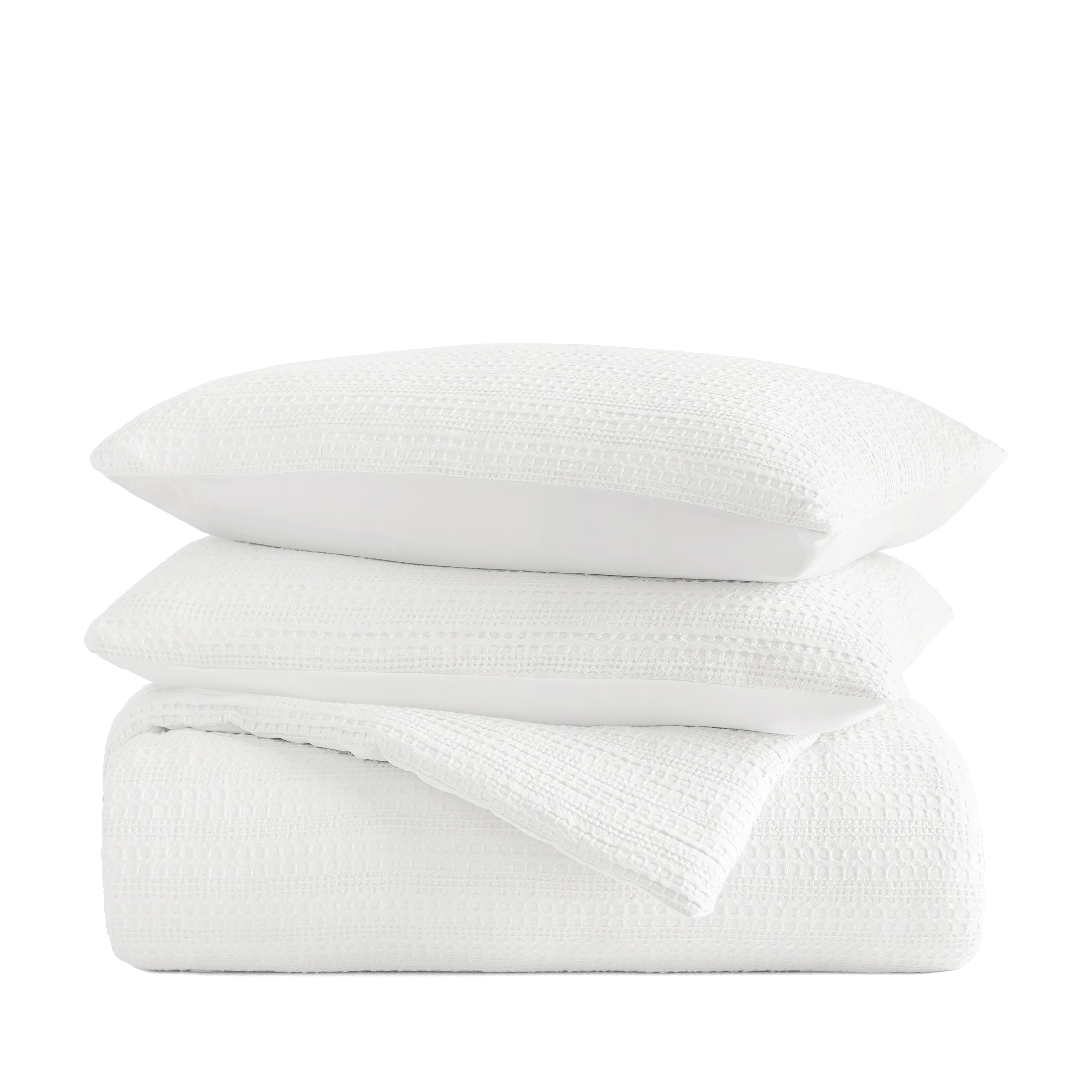 Waffle Textured Down-Alternative Comforter Set