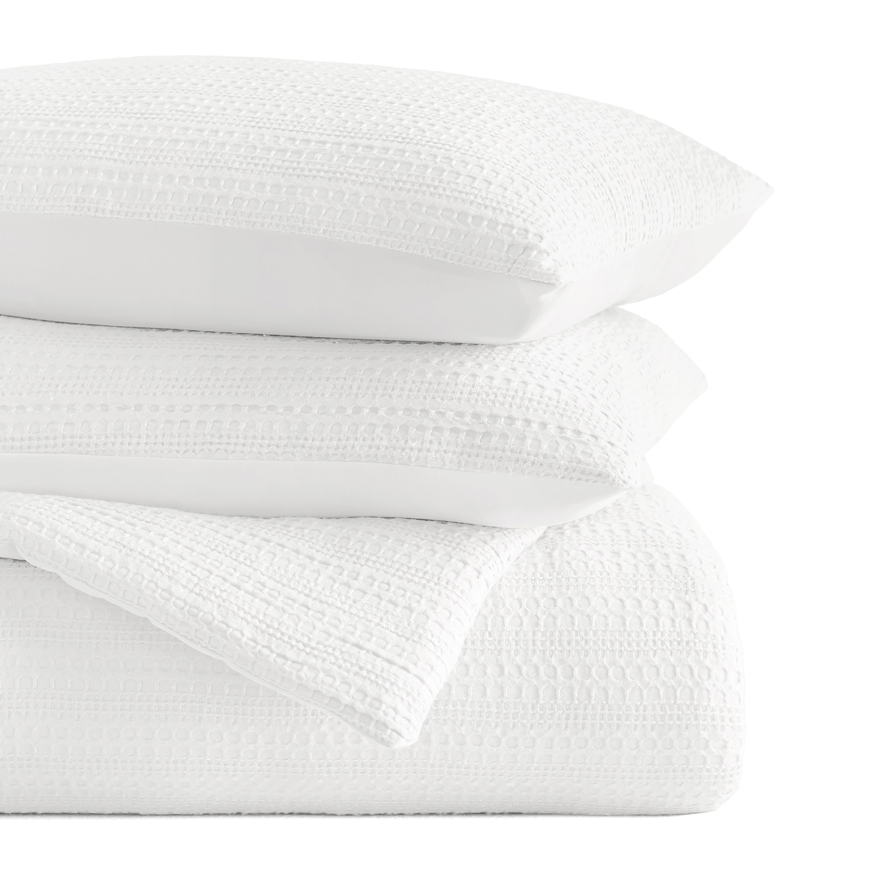 Waffle Textured Down-Alternative Comforter Set