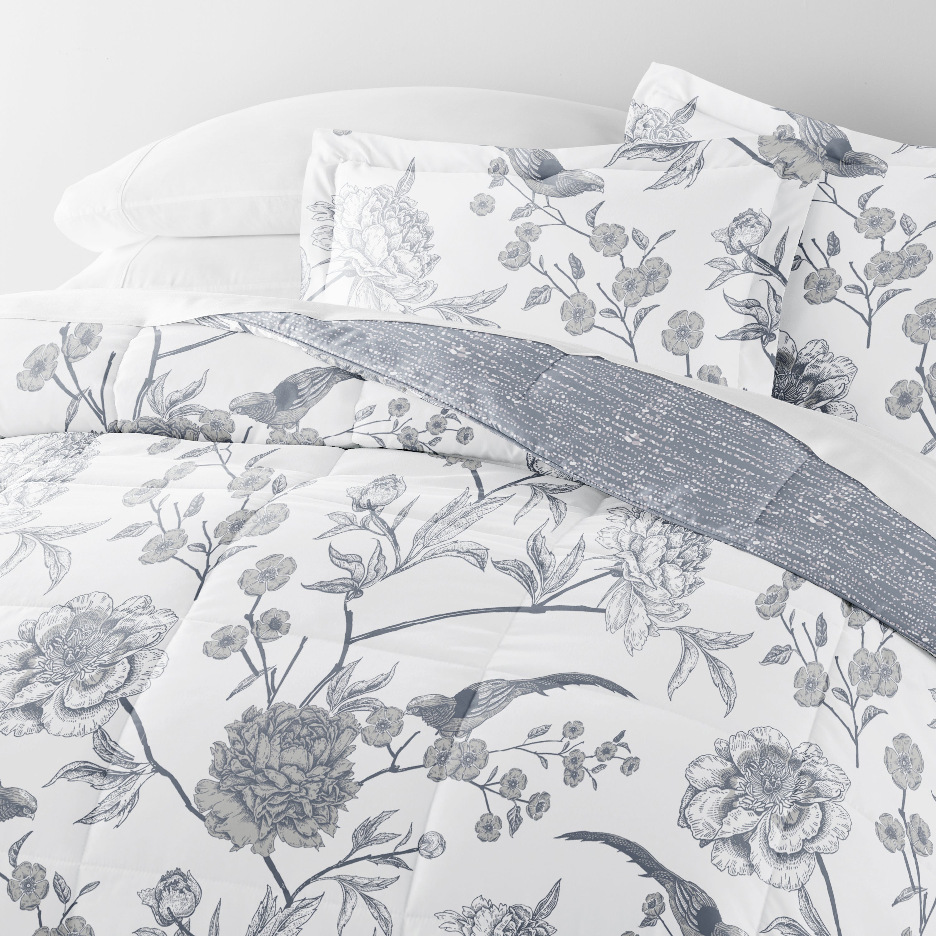Molly Botanicals Reversible Patterned Down-Alternative Comforter Set