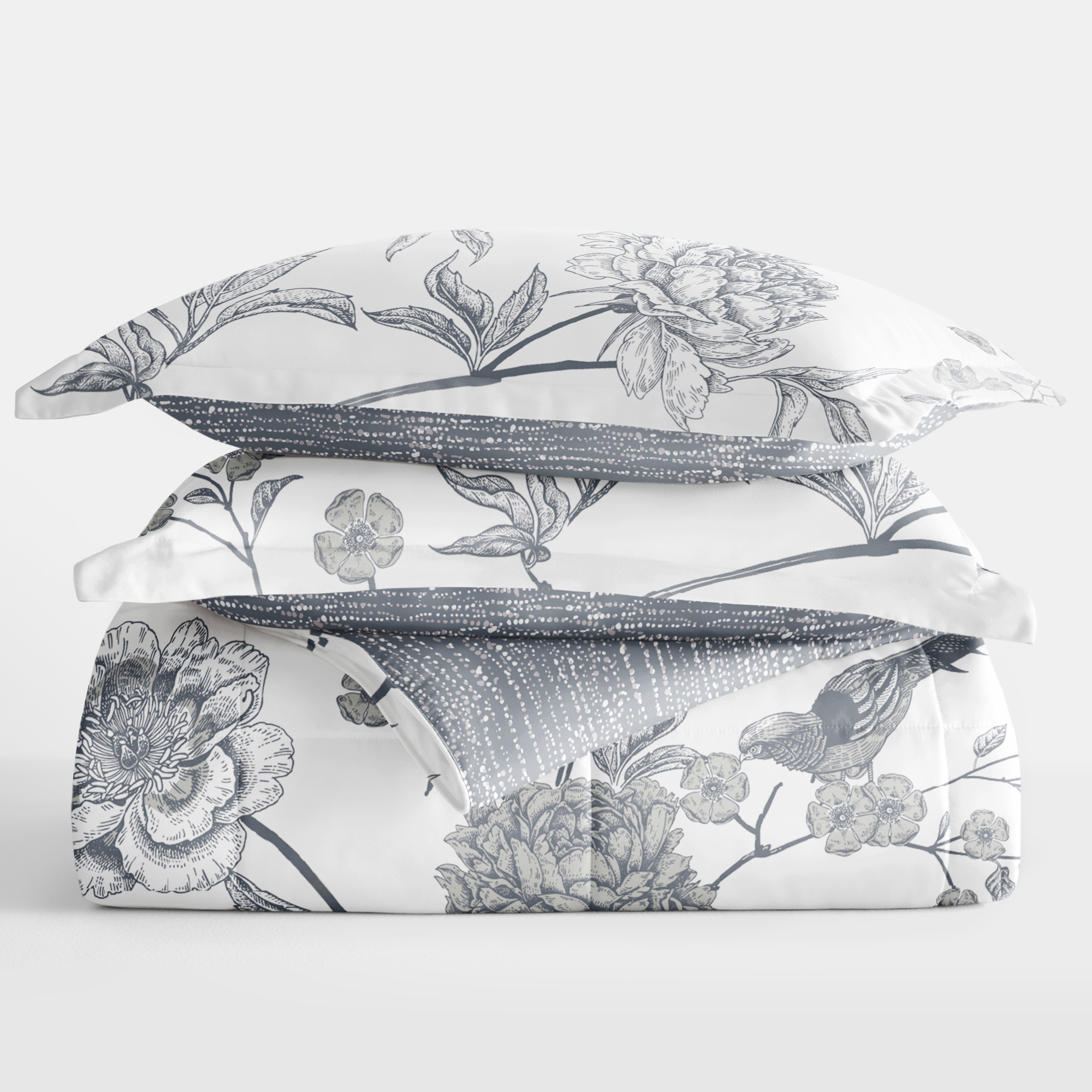 Molly Botanicals Reversible Patterned Down-Alternative Comforter Set