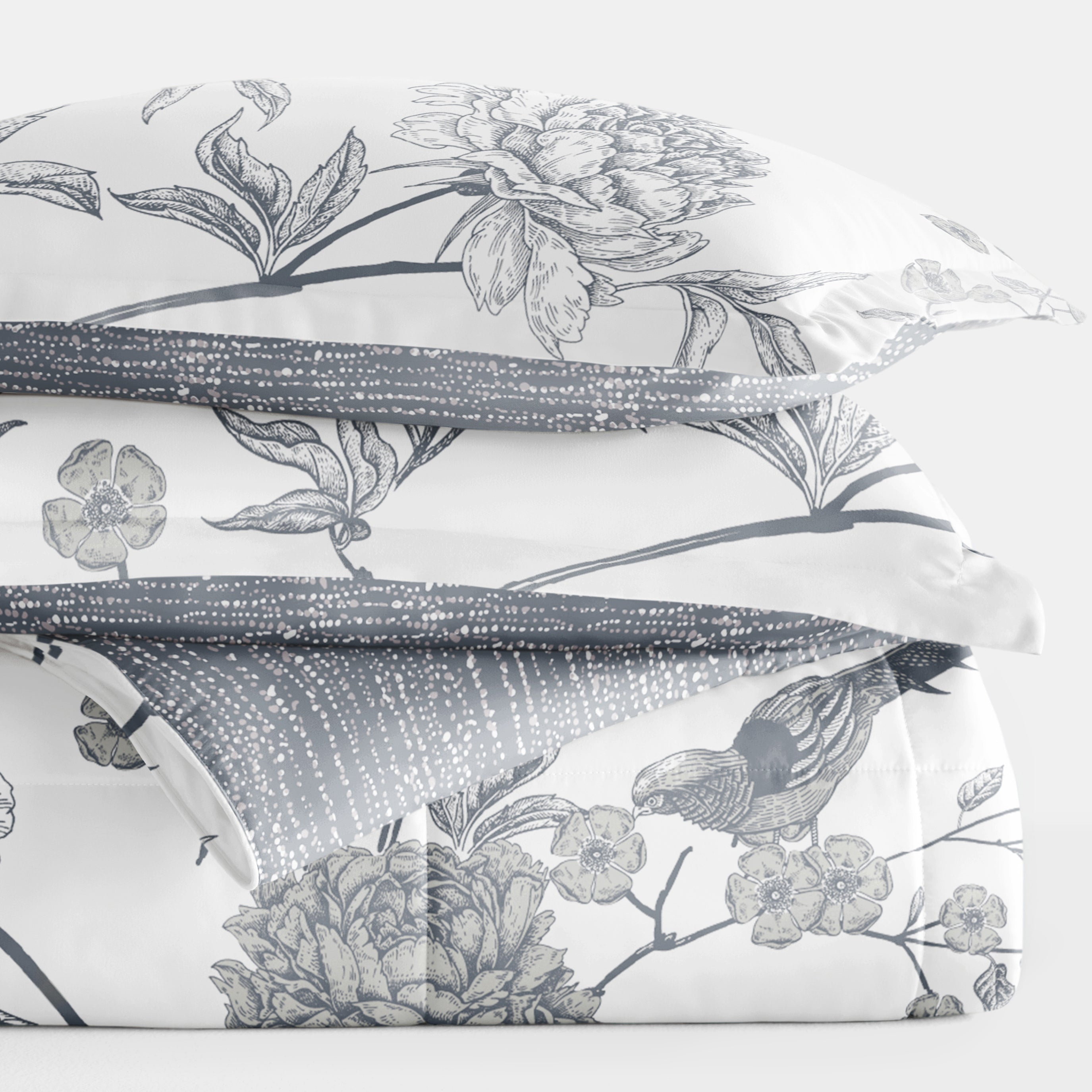 Molly Botanicals Reversible Patterned Down-Alternative Comforter Set